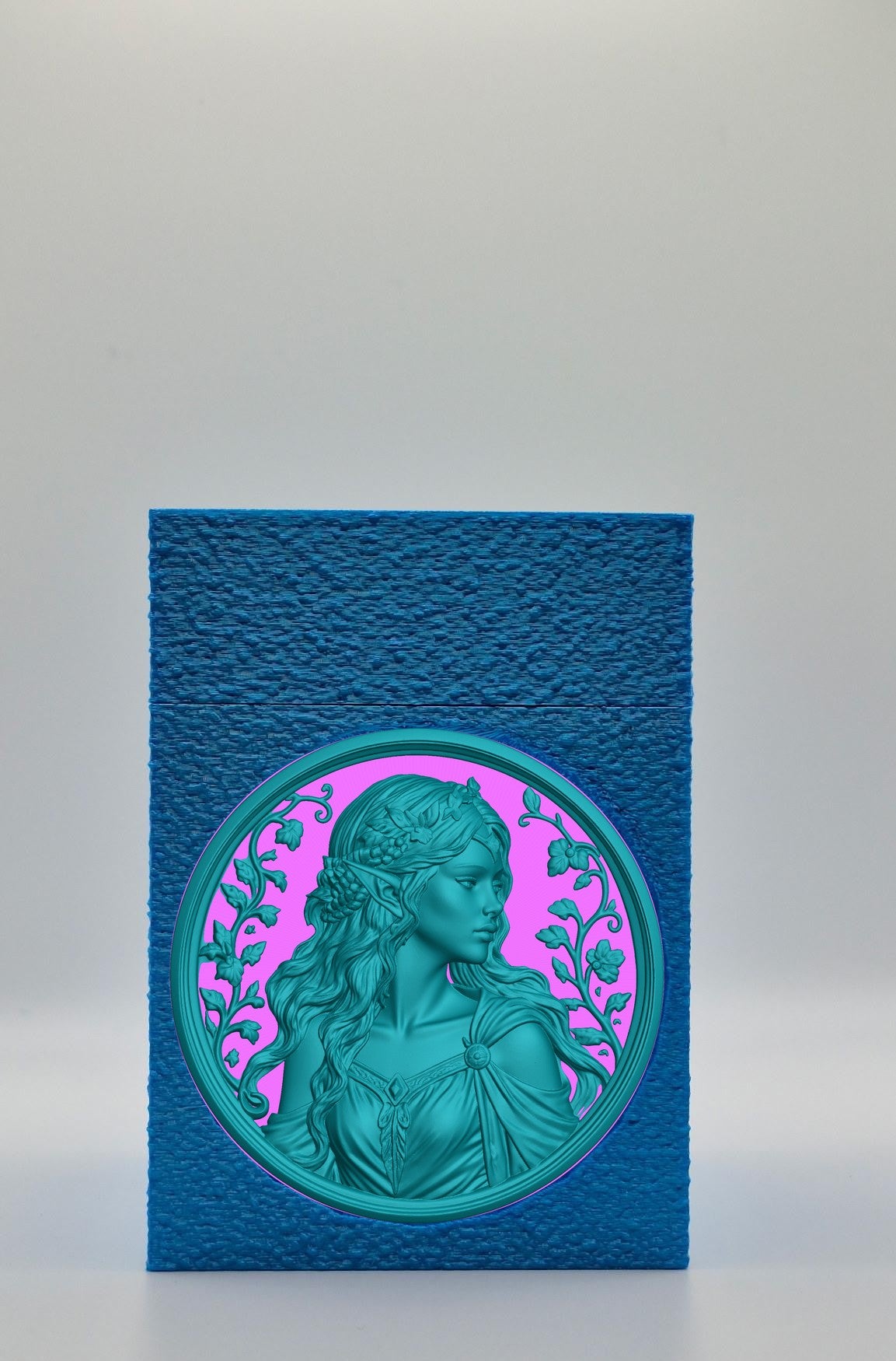 Elf Maiden Card Box — Blue
