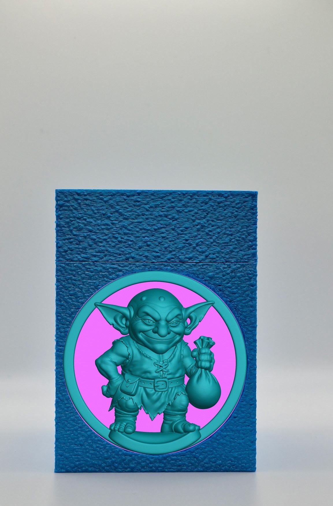 Greedy Goblin Card Box — Blue