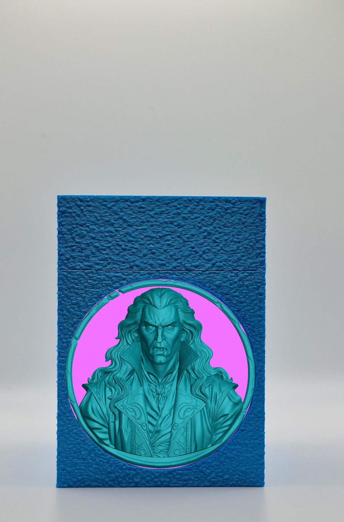 Gothic Vampire Card Box — Blue