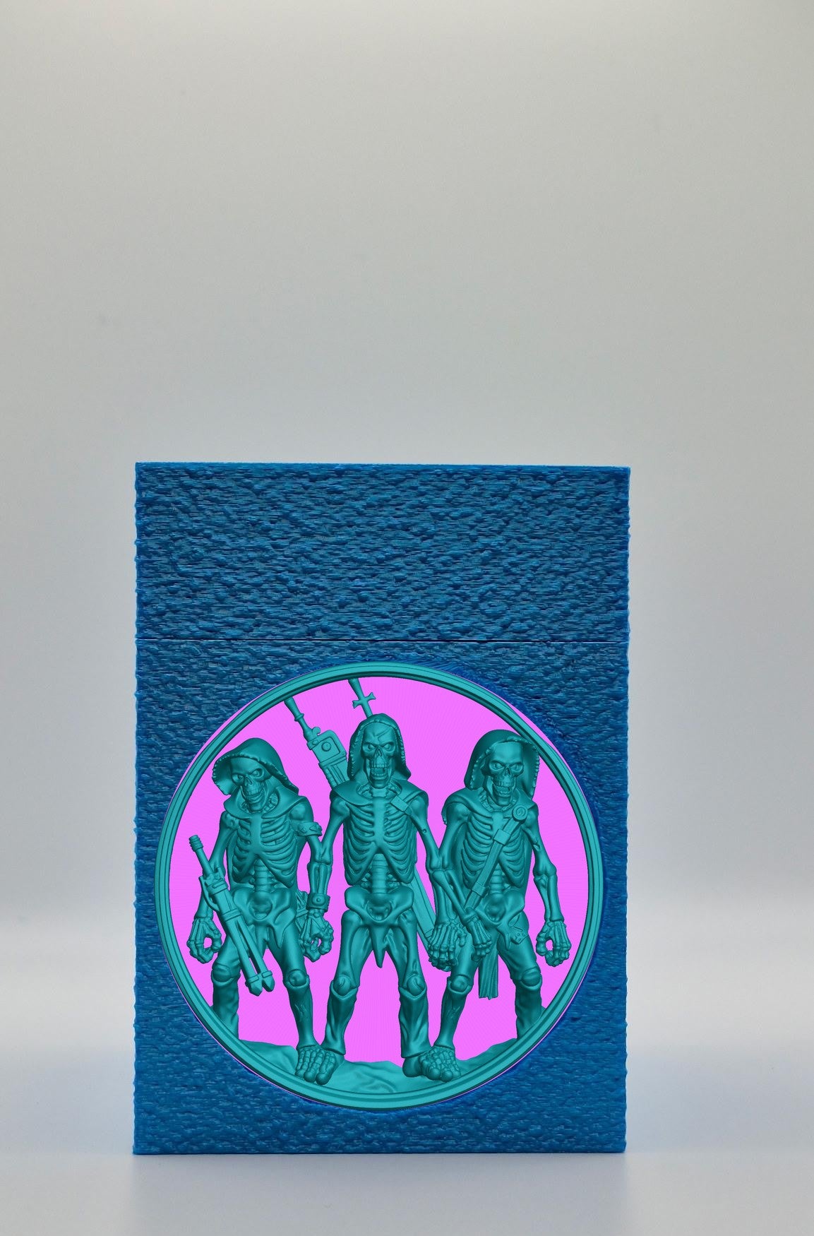Skeleton Army Card Box — Blue