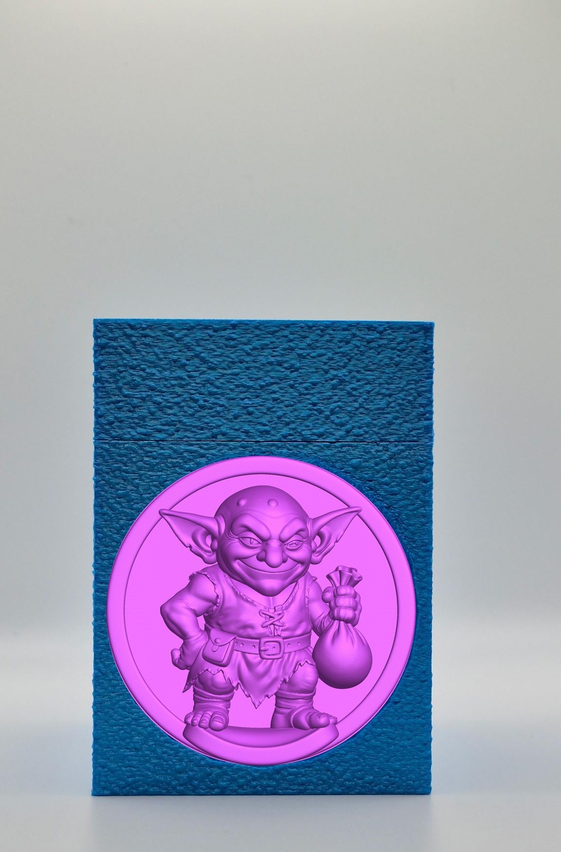 Greedy Goblin Card Box — Blue