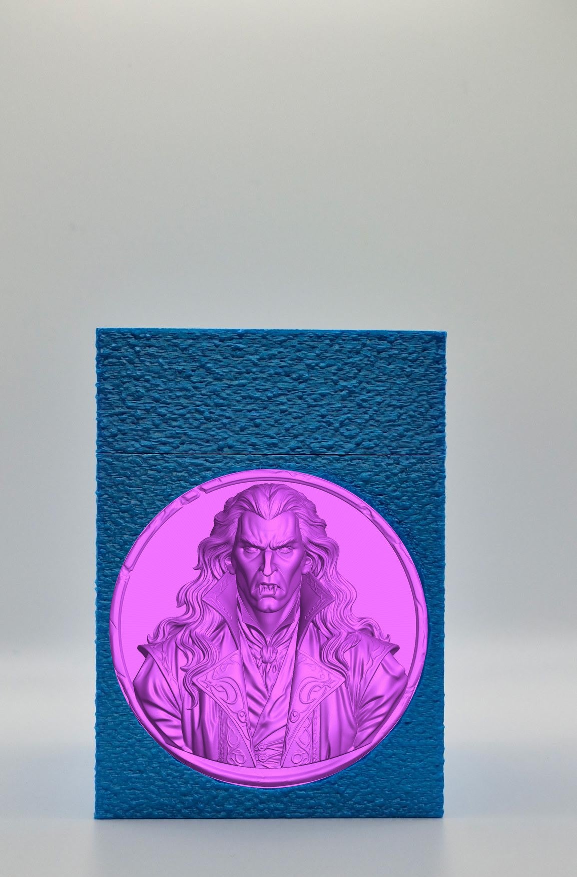 Gothic Vampire Card Box — Blue