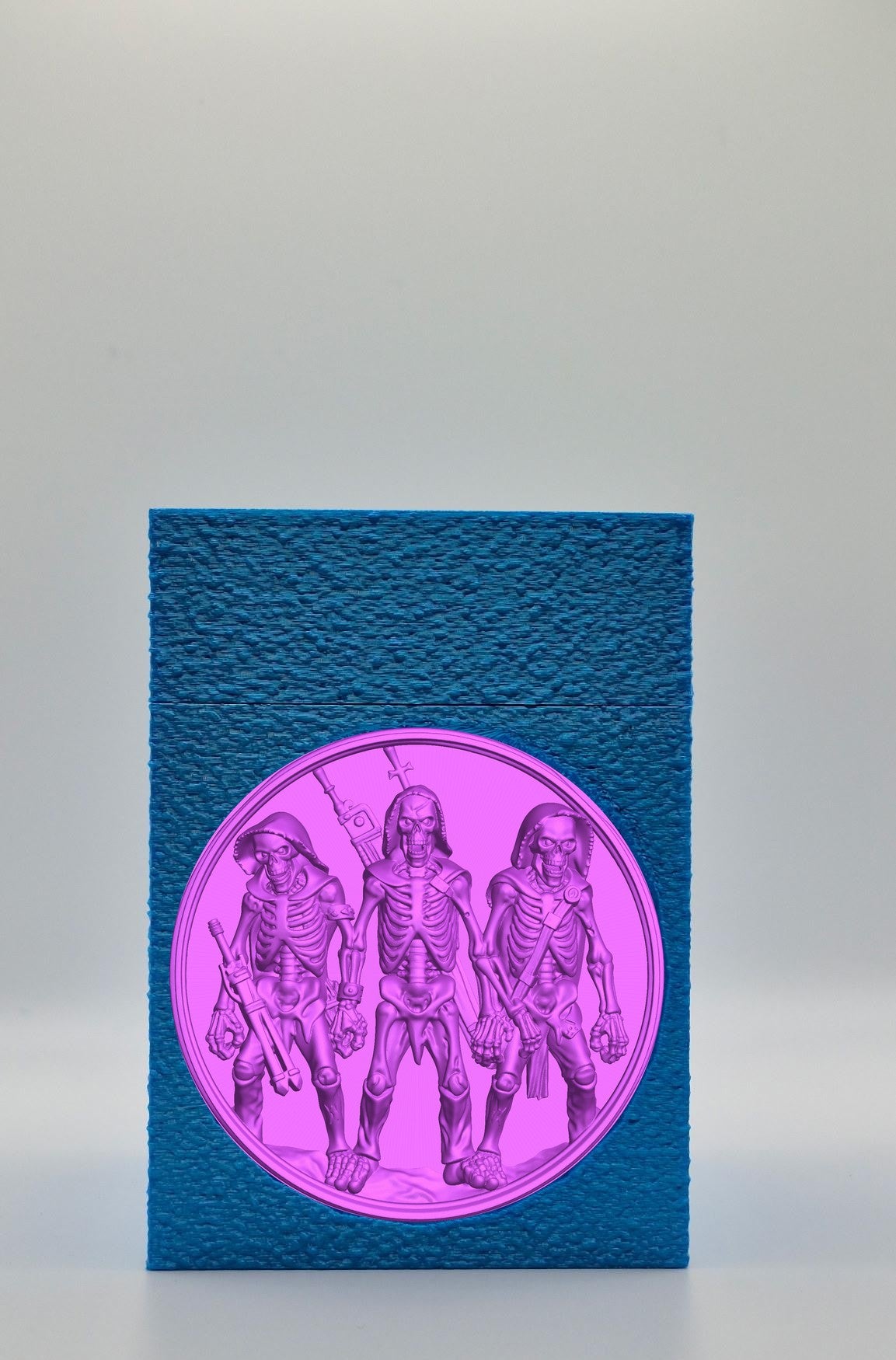 Skeleton Army Card Box — Blue