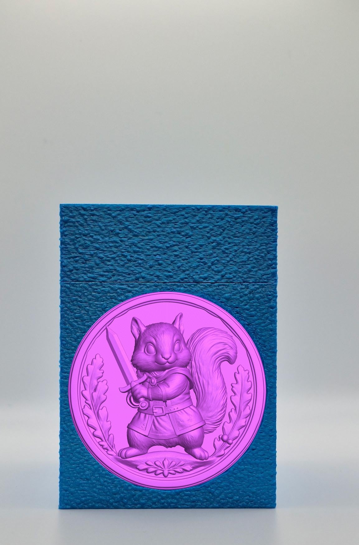 Squirrel Card Box — Blue