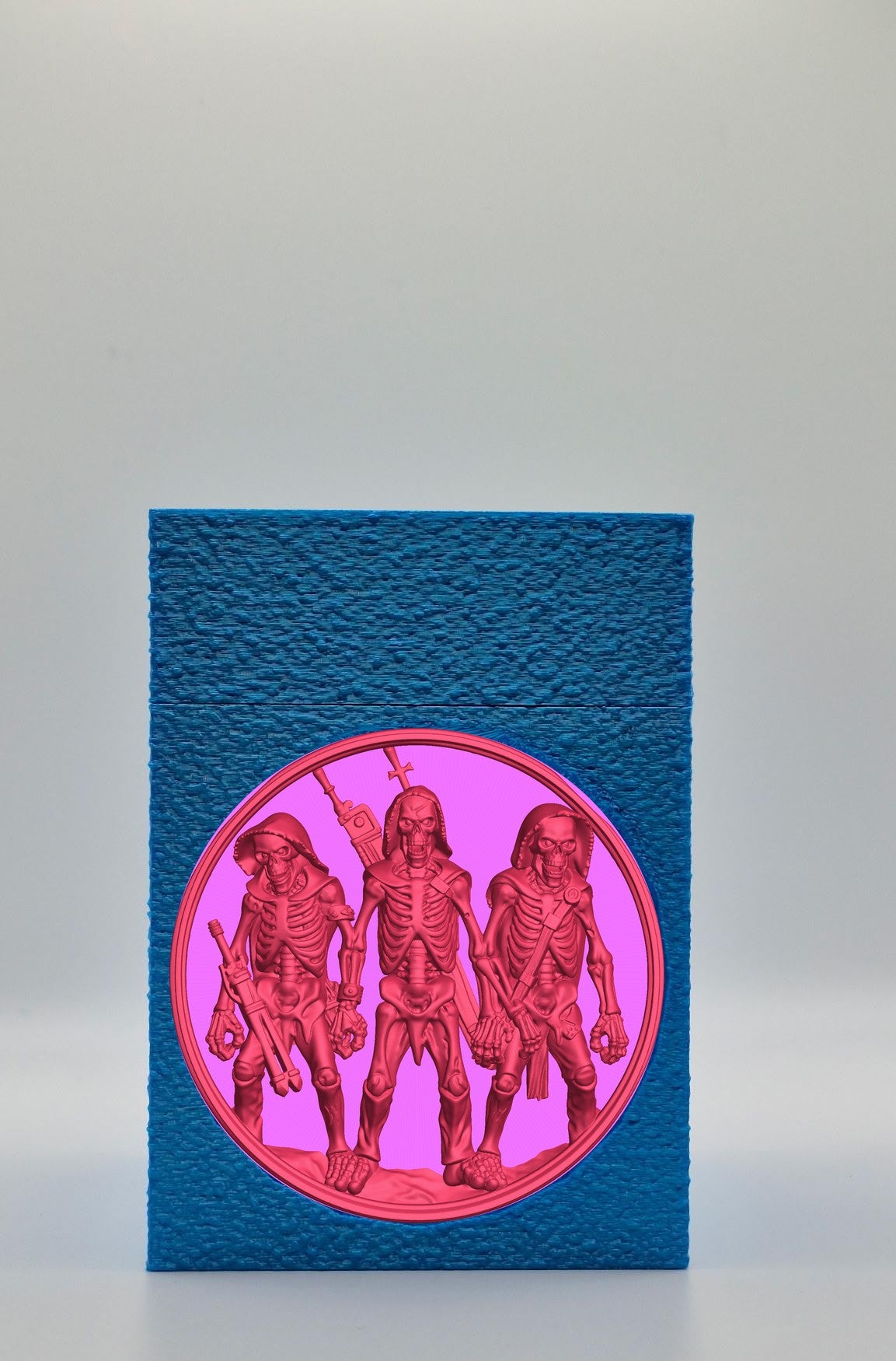 Skeleton Army Card Box — Blue