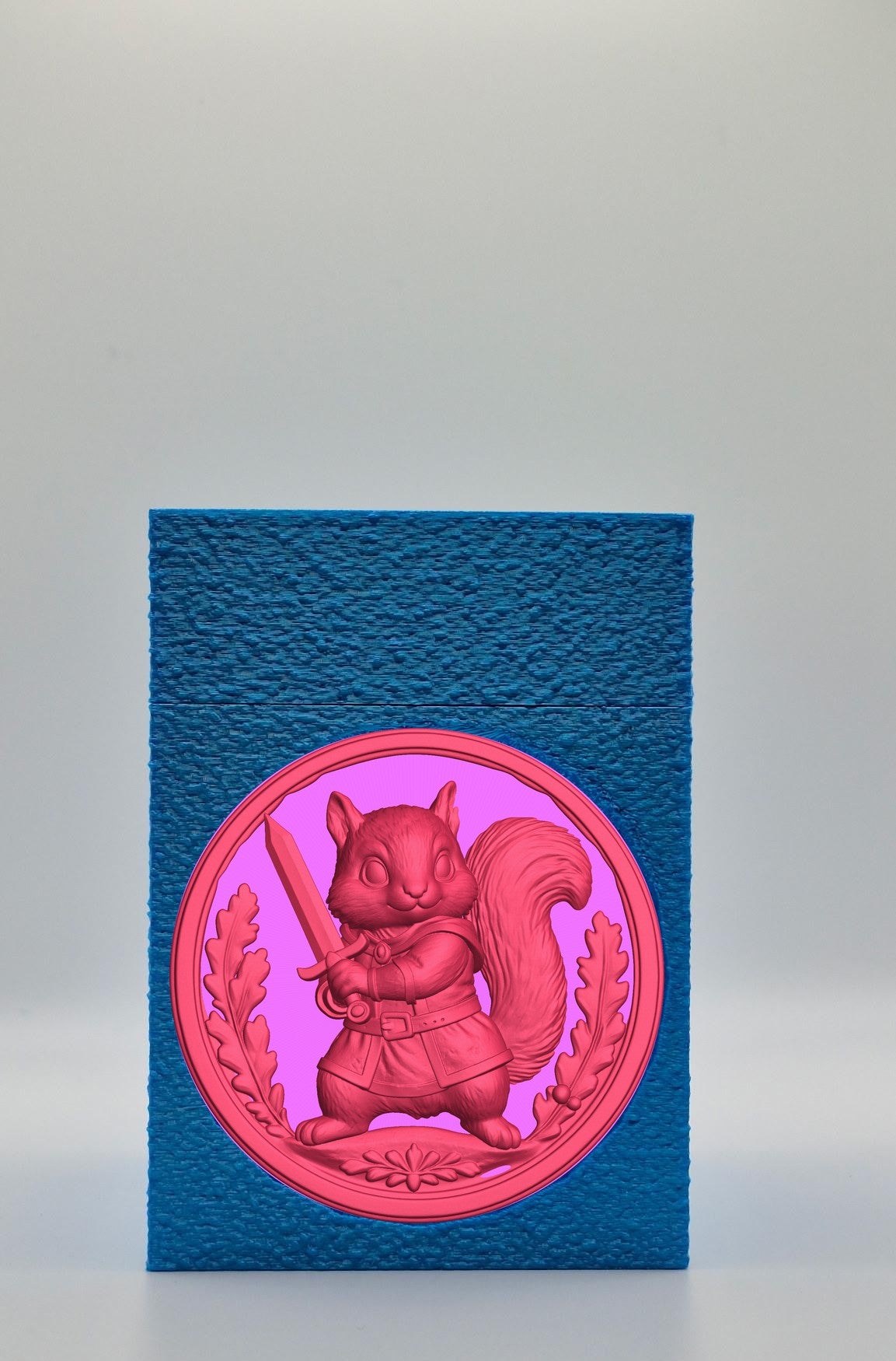 Squirrel Card Box — Blue