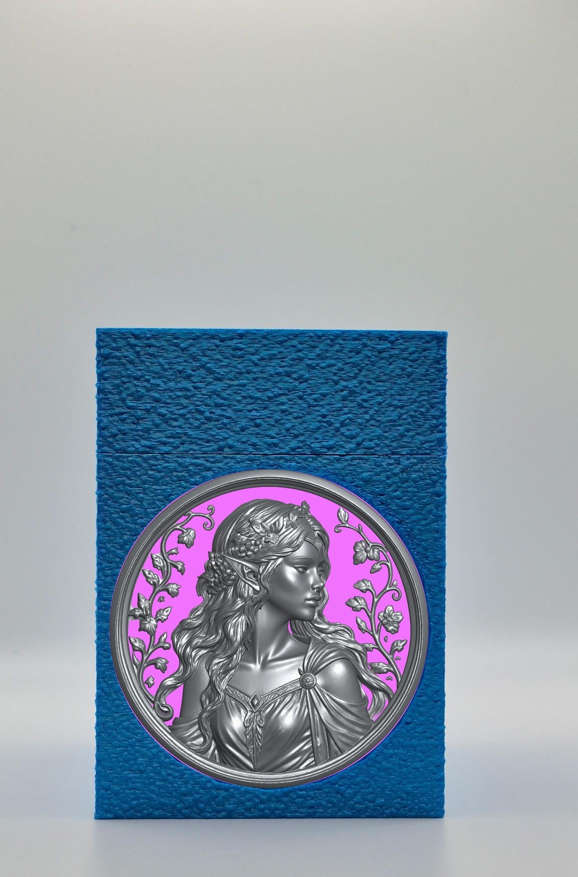 Elf Maiden Card Box — Blue