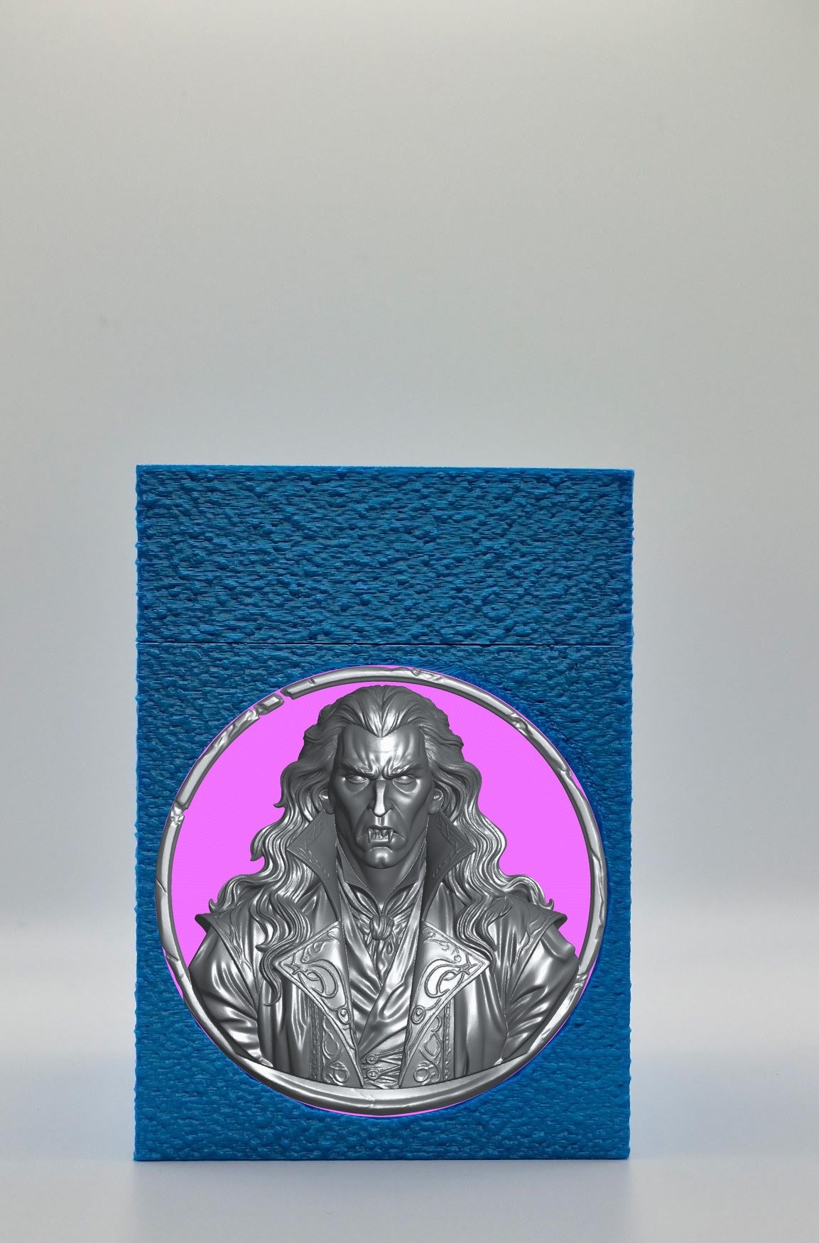 Gothic Vampire Card Box — Blue