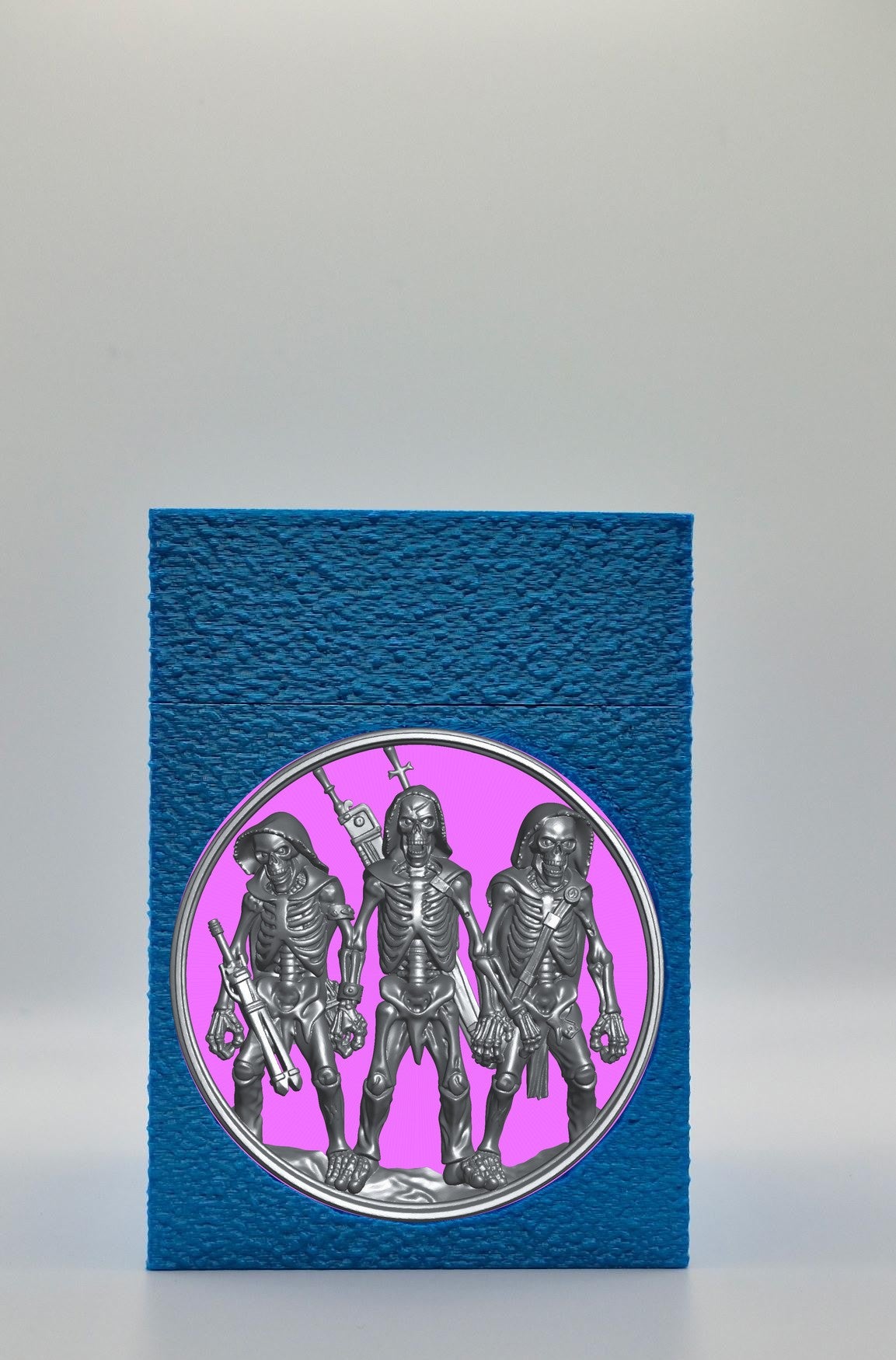 Skeleton Army Card Box — Blue