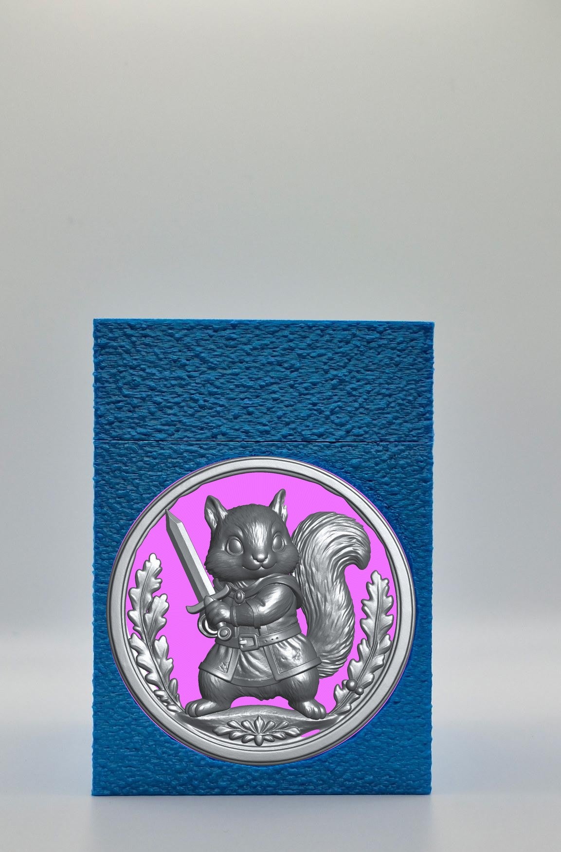 Squirrel Card Box — Blue