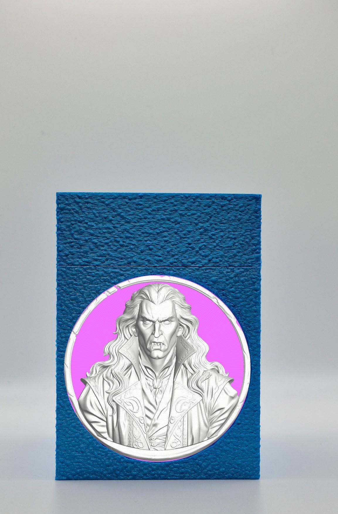 Gothic Vampire Card Box — Blue