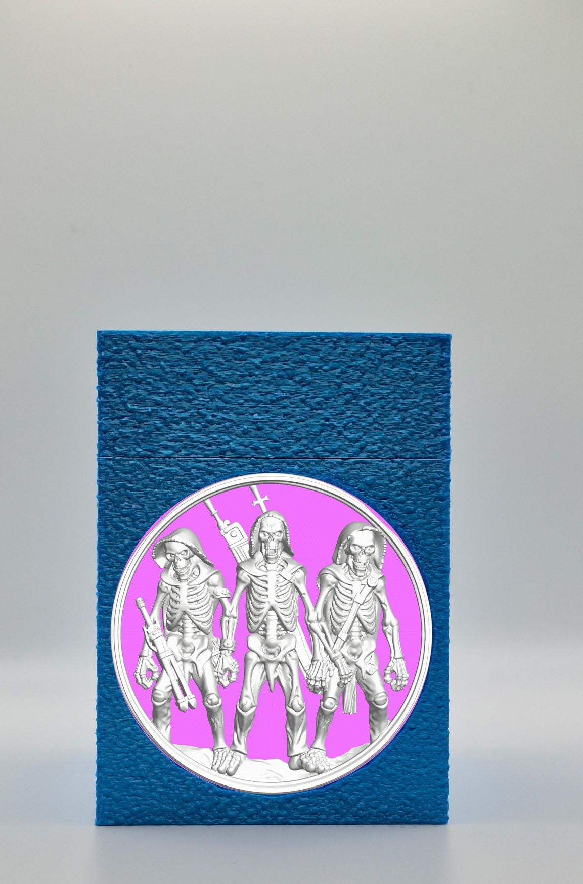 Skeleton Army Card Box — Blue