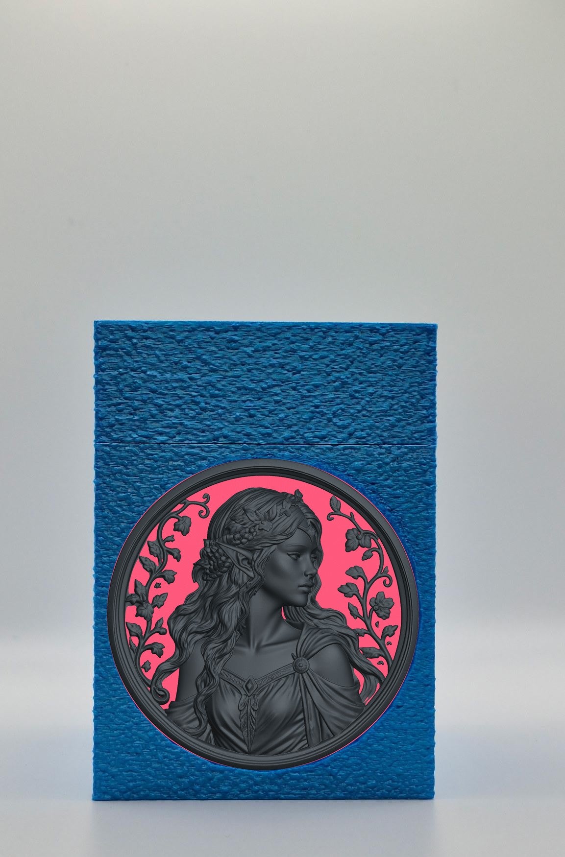 Elf Maiden Card Box — Blue