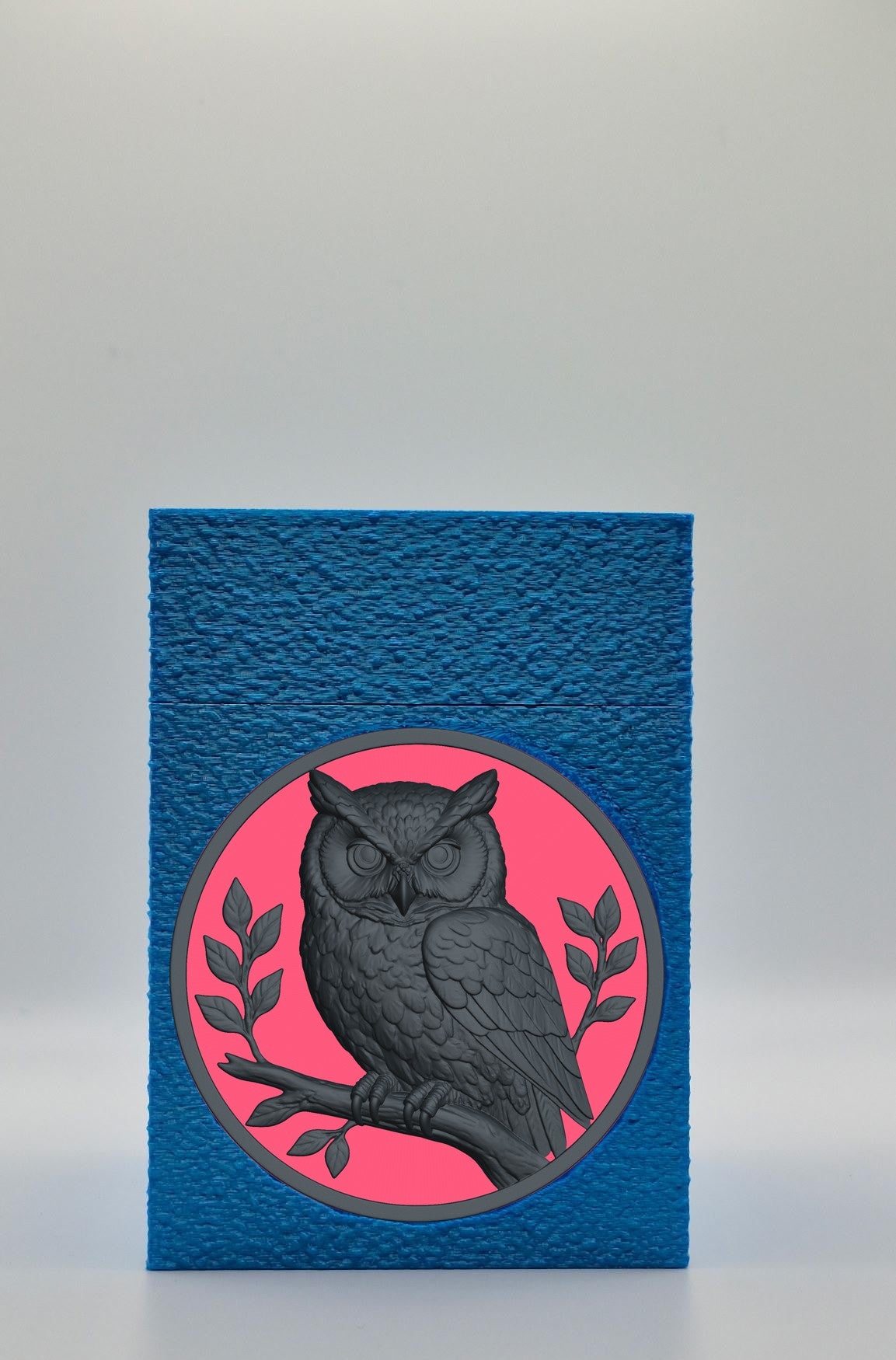 Owl Card Box — Blue