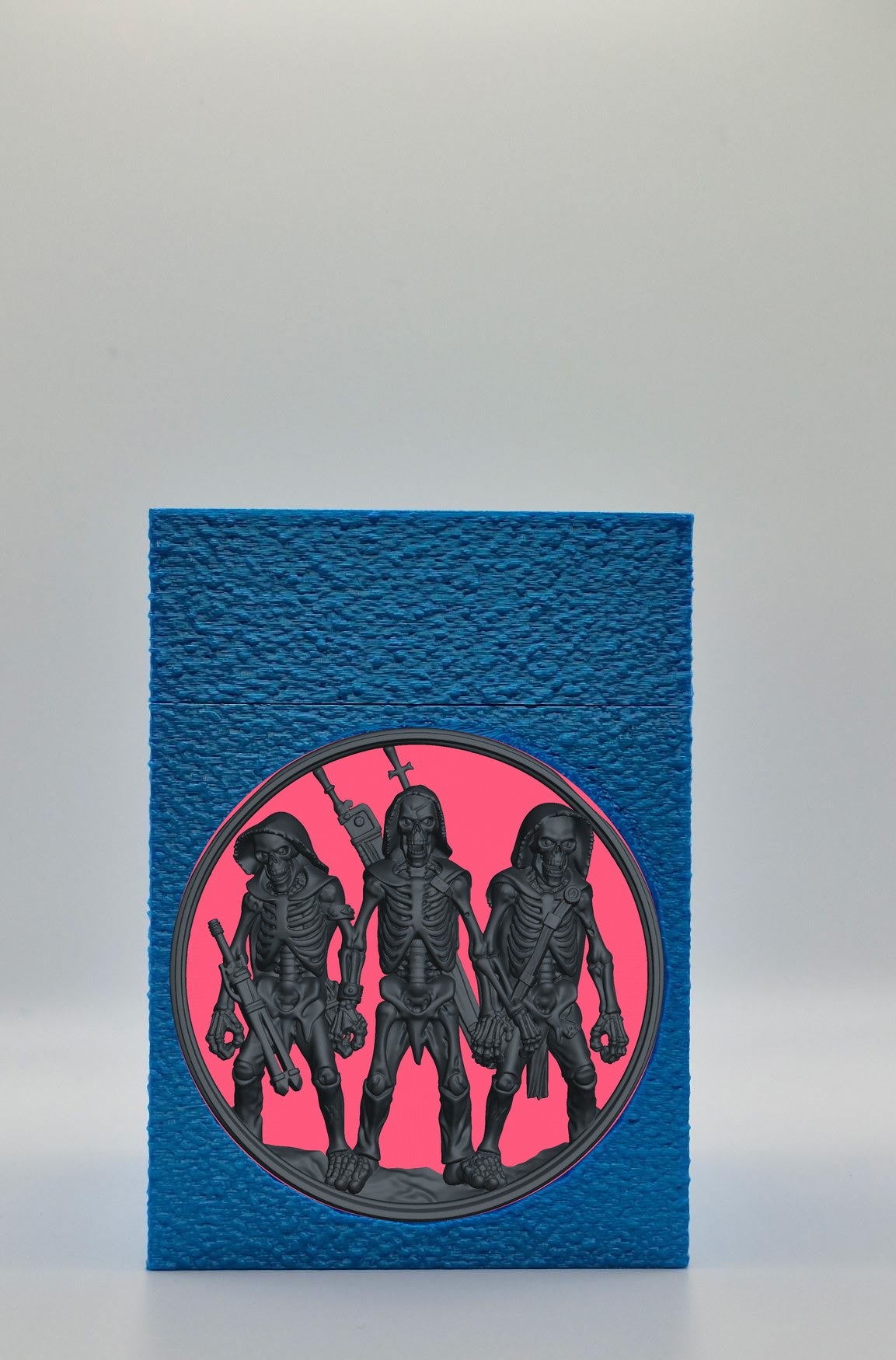 Skeleton Army Card Box — Blue