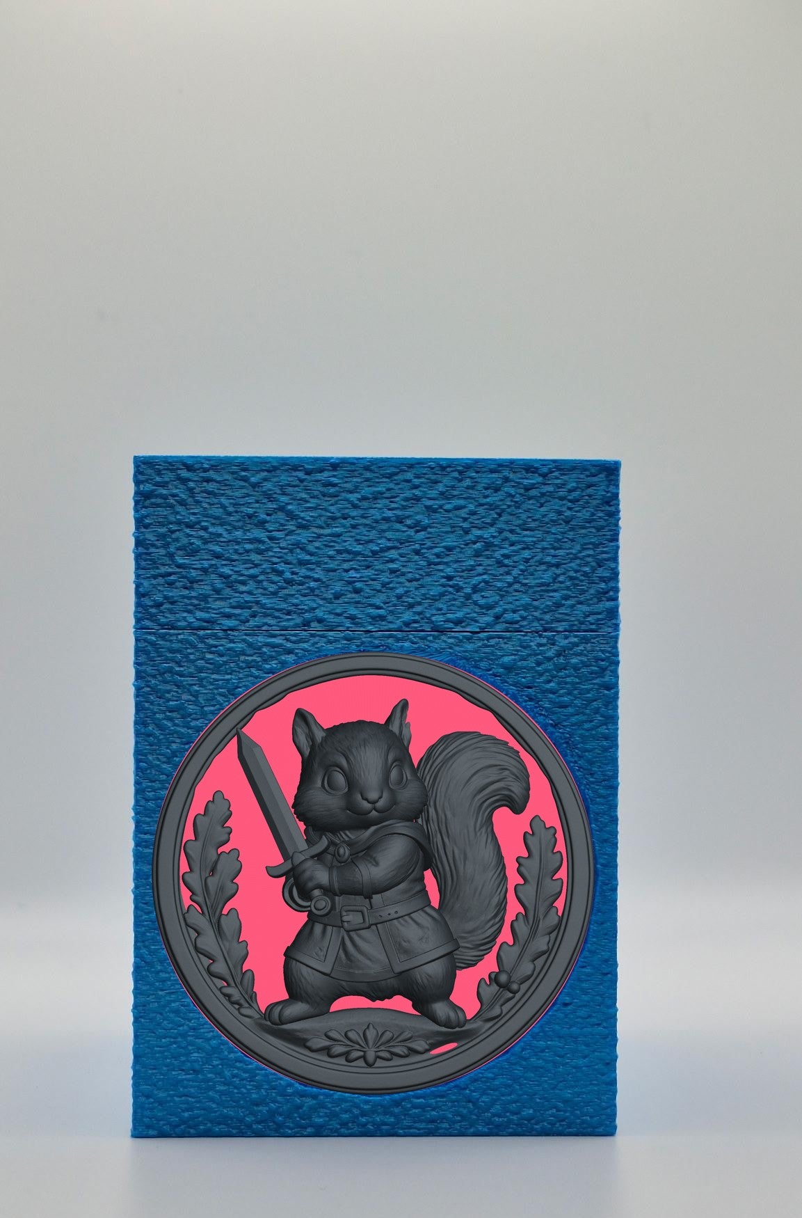Squirrel Card Box — Blue