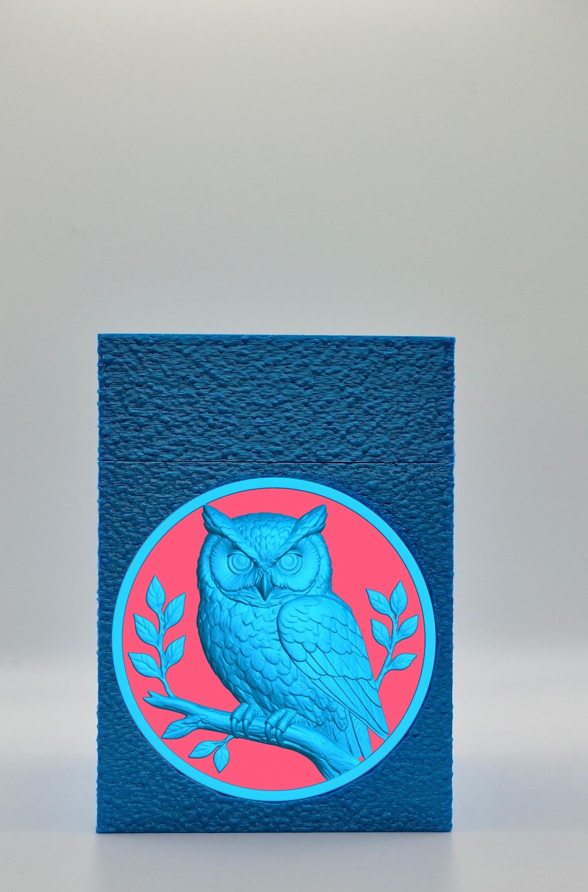 Owl Card Box — Blue