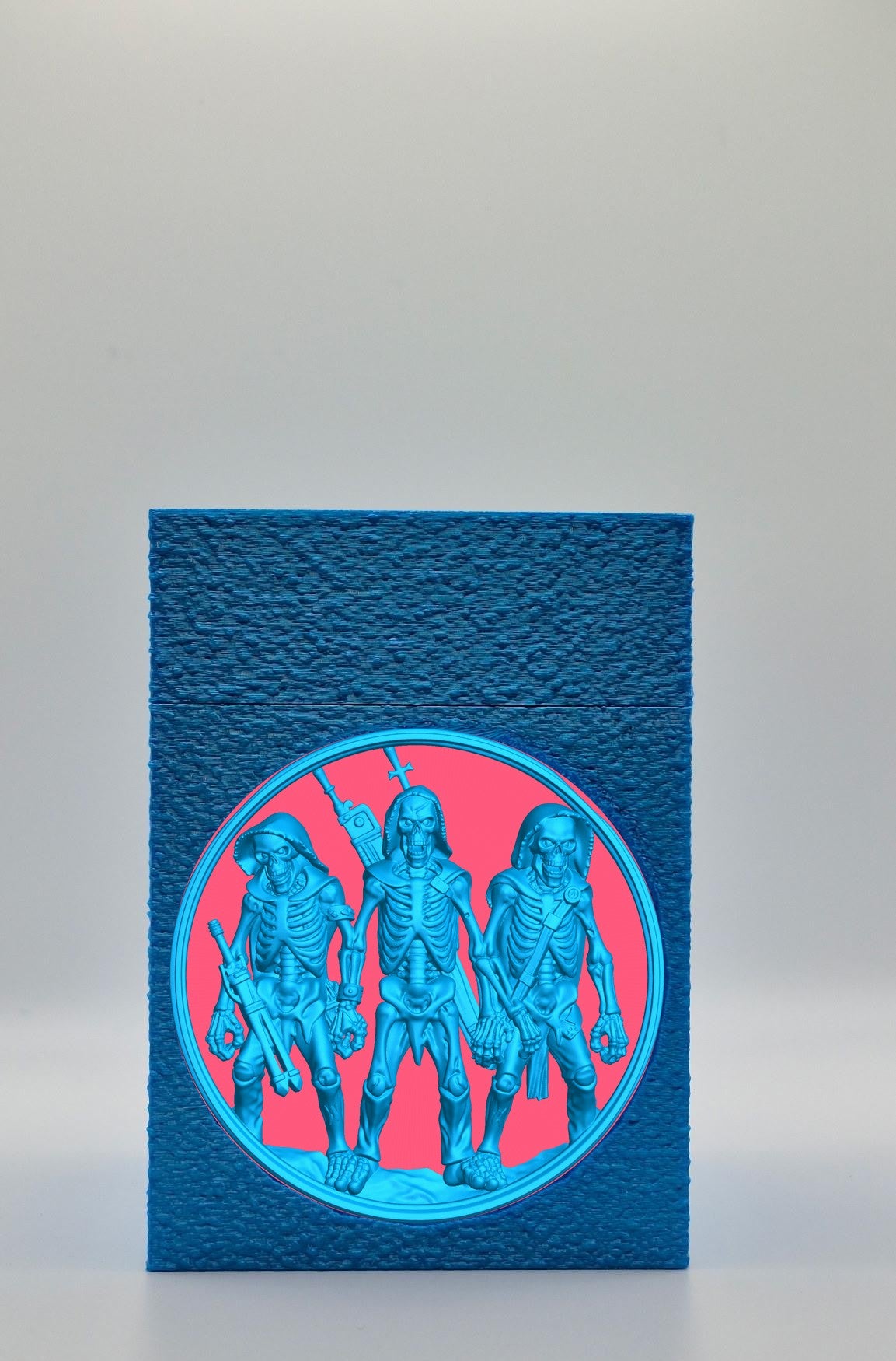 Skeleton Army Card Box — Blue