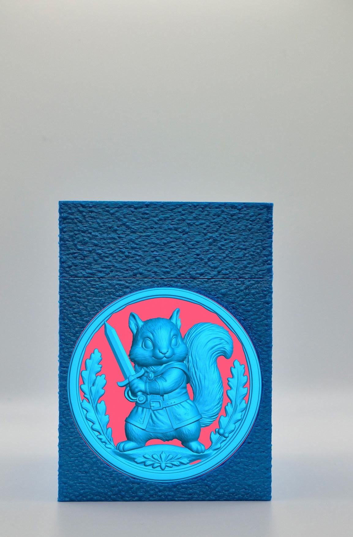 Squirrel Card Box — Blue