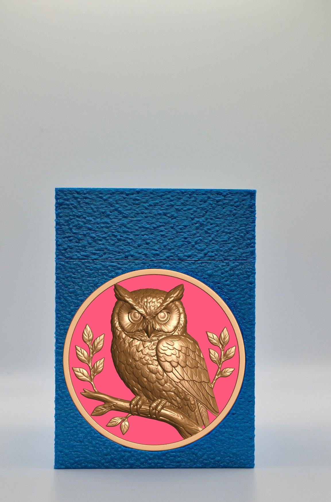 Owl Card Box — Blue