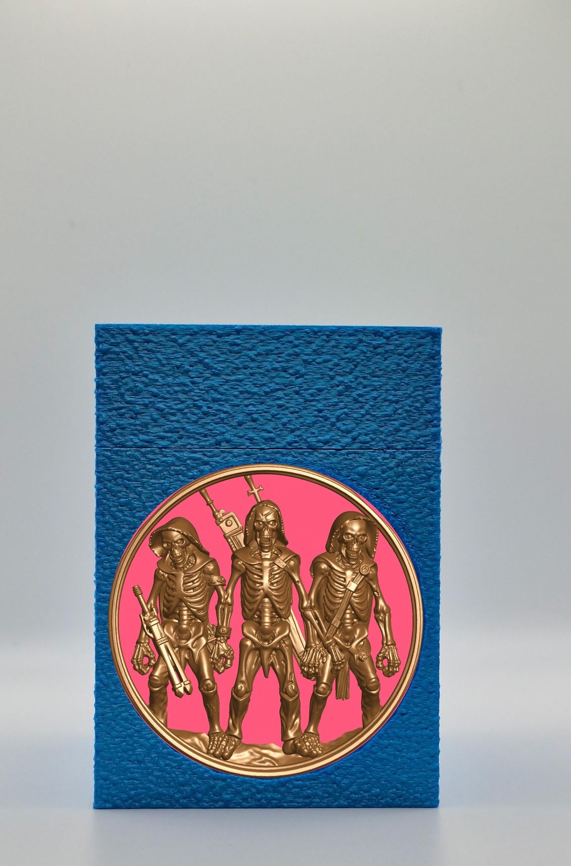 Skeleton Army Card Box — Blue