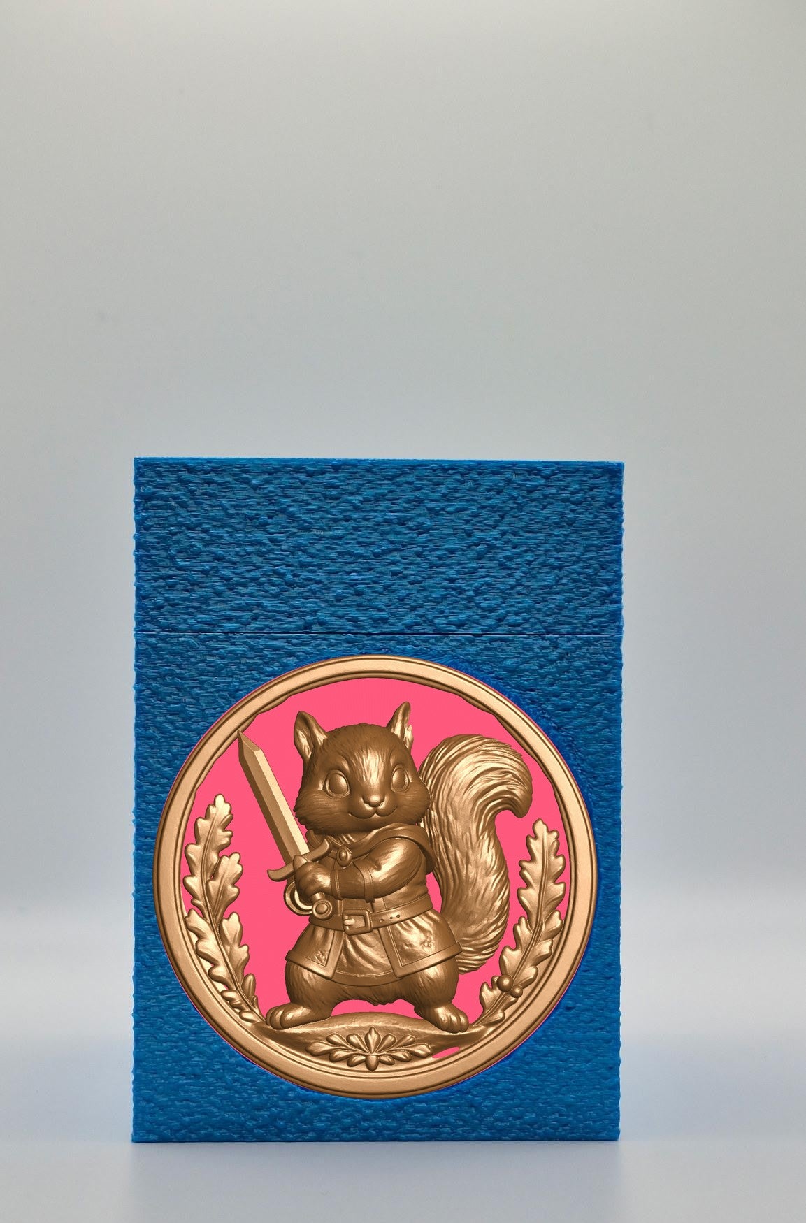 Squirrel Card Box — Blue