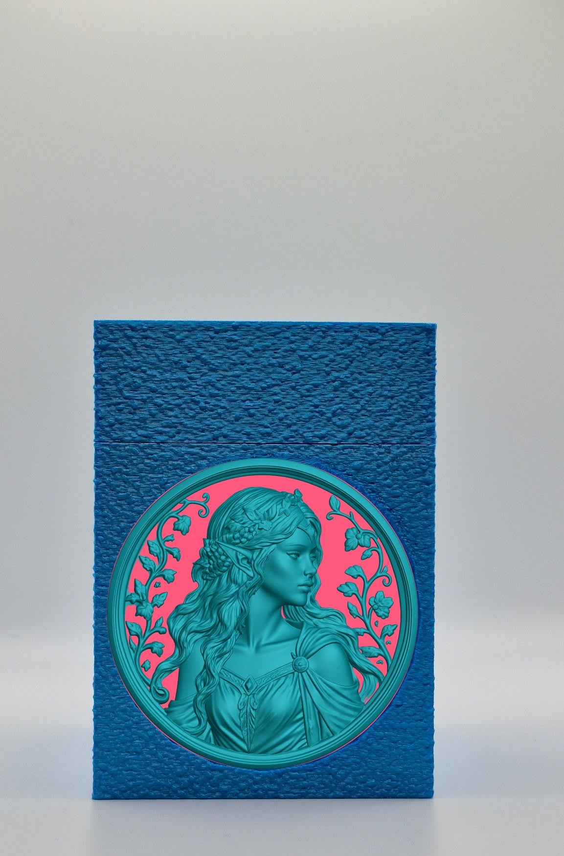 Elf Maiden Card Box — Blue