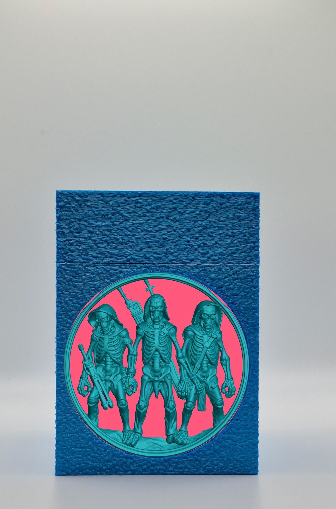 Skeleton Army Card Box — Blue