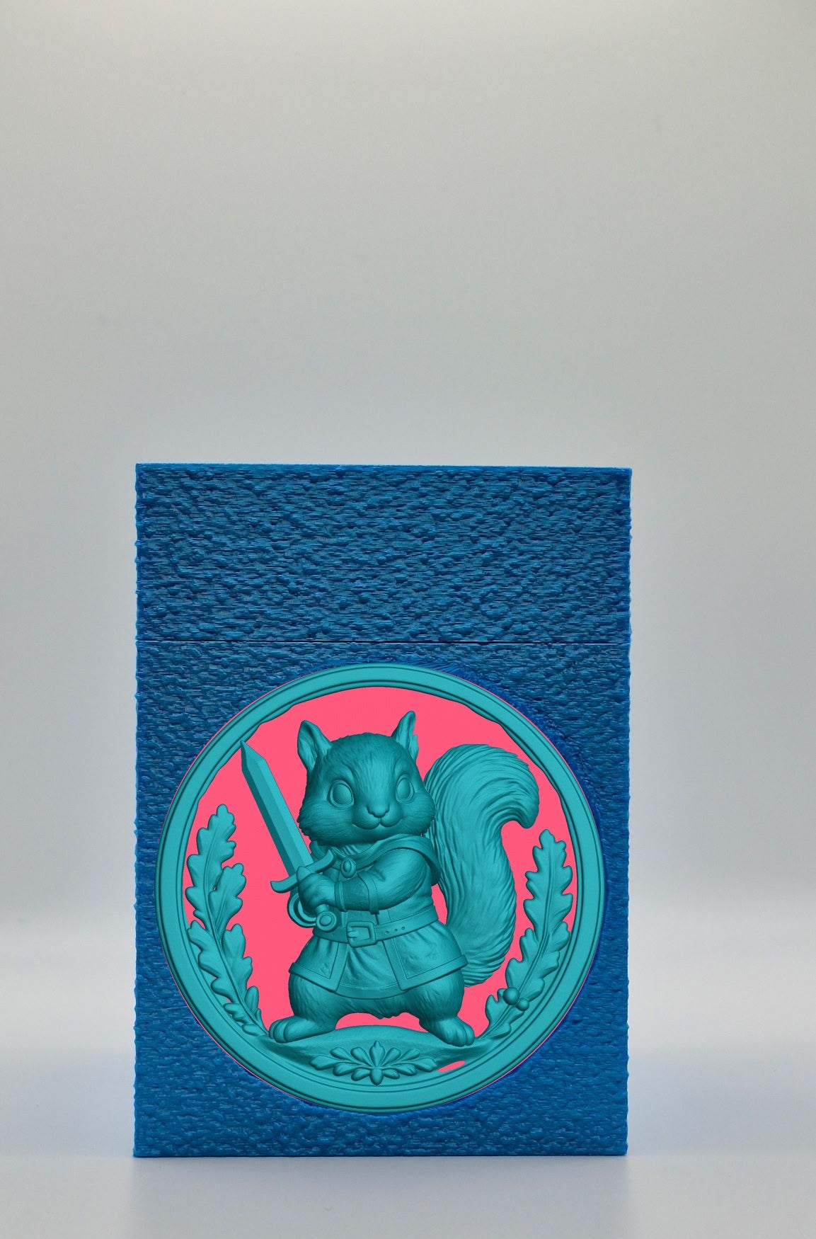 Squirrel Card Box — Blue