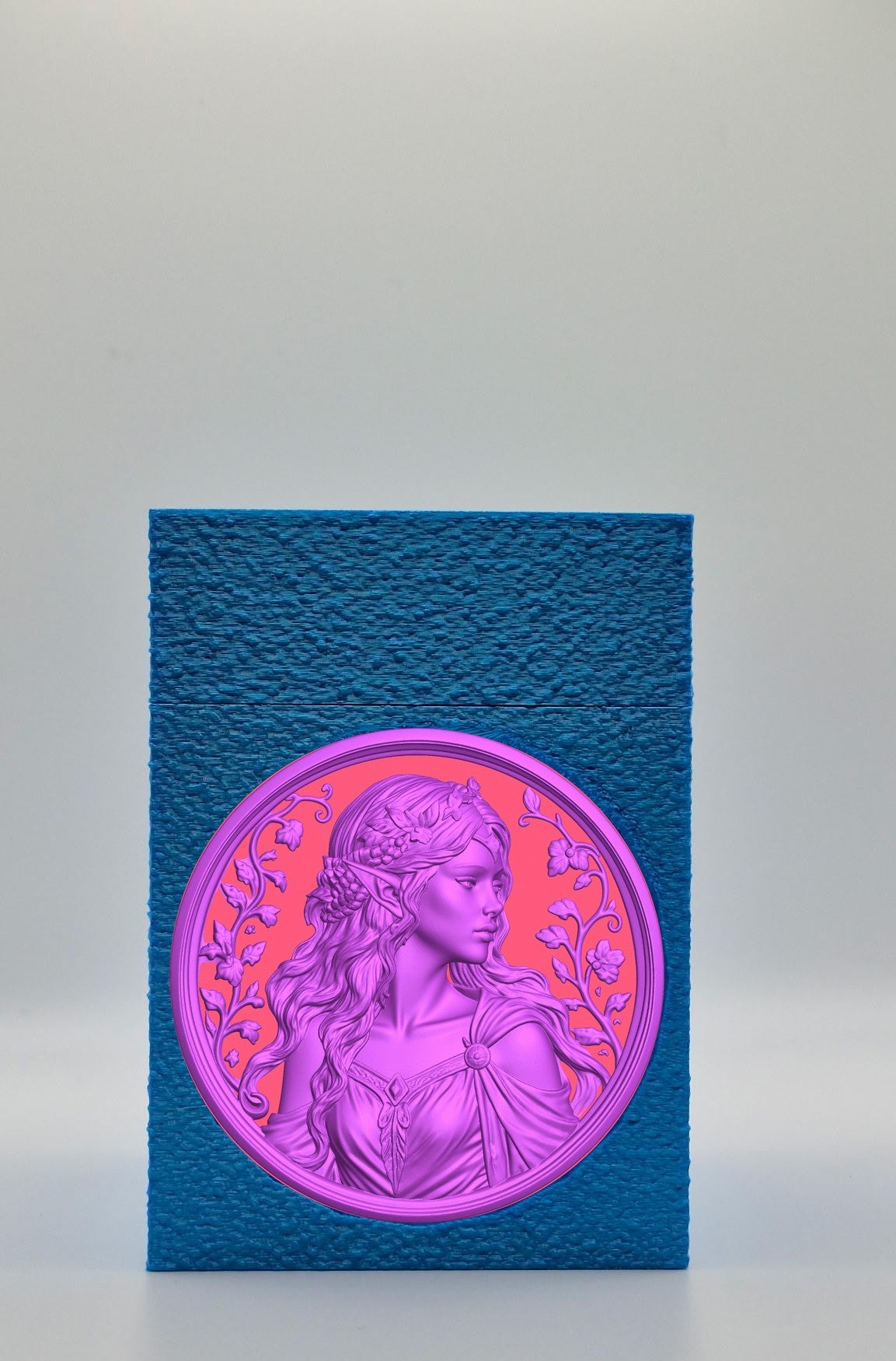 Elf Maiden Card Box — Blue