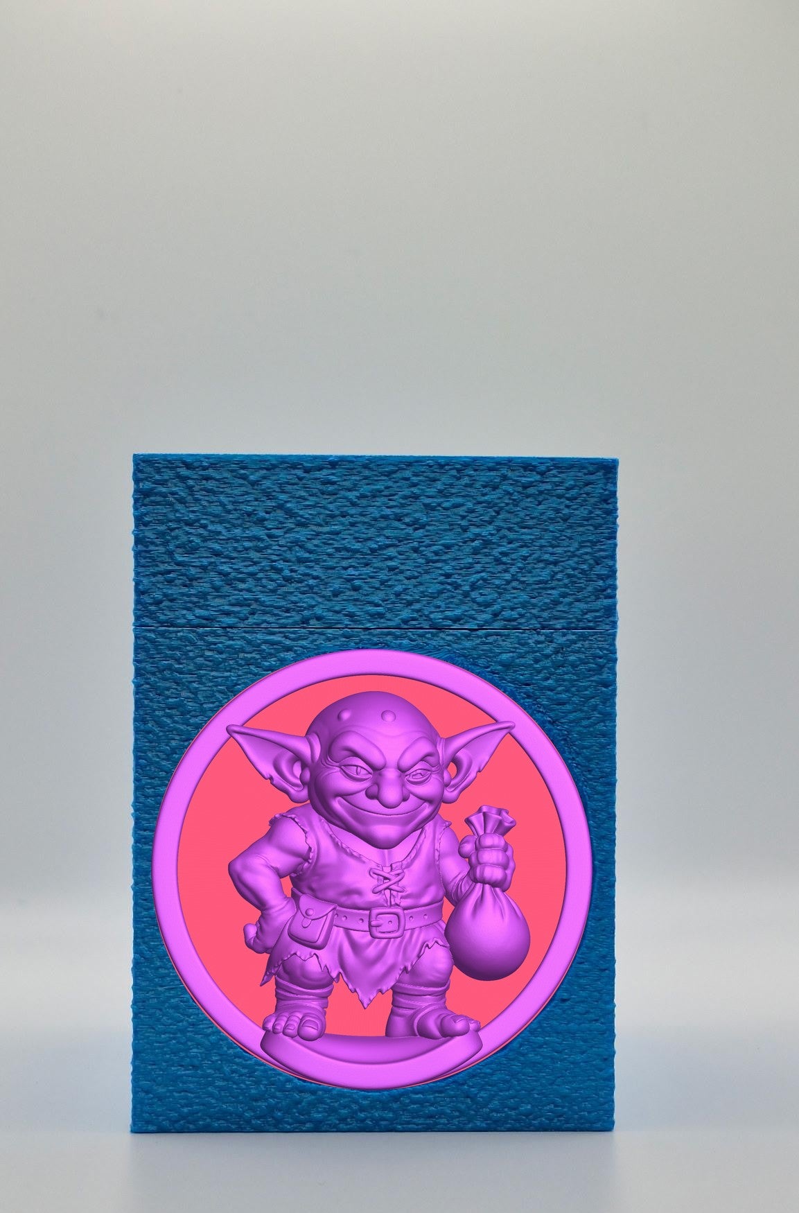 Greedy Goblin Card Box — Blue