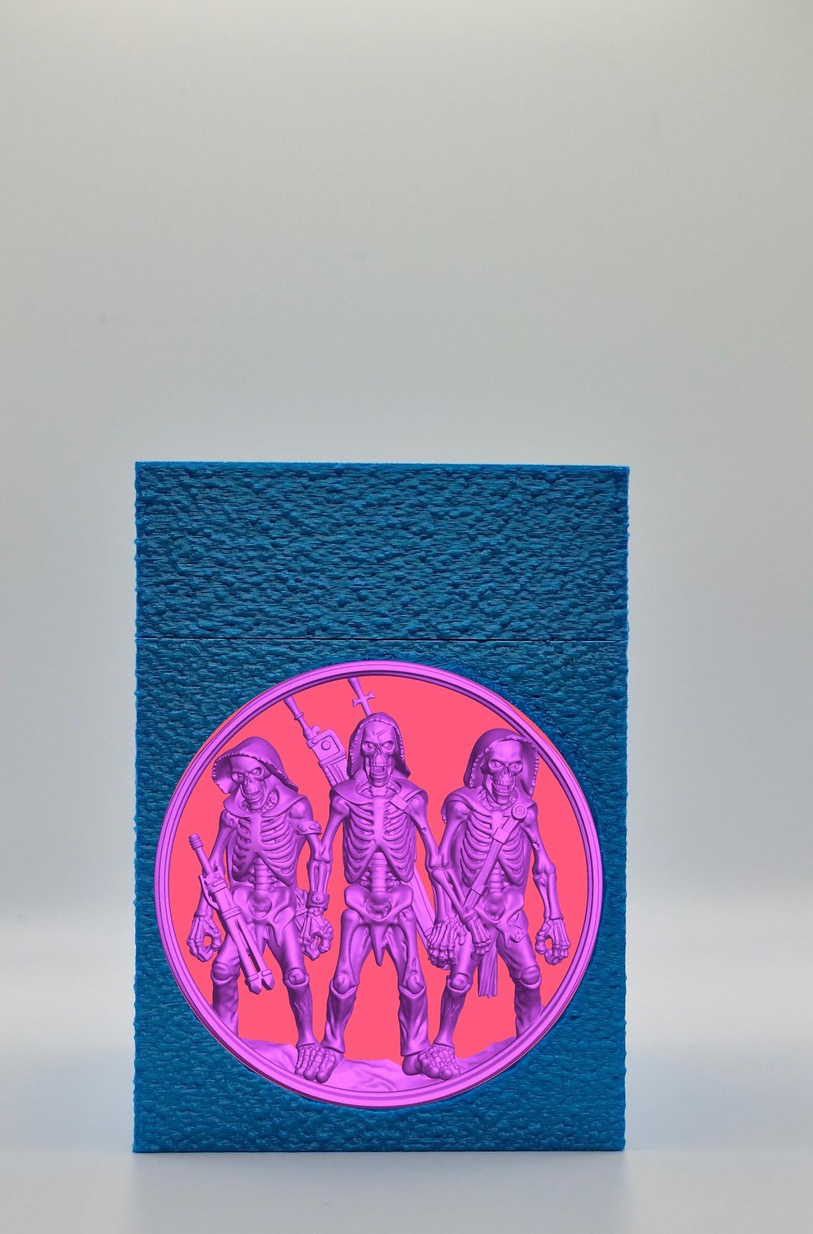 Skeleton Army Card Box — Blue