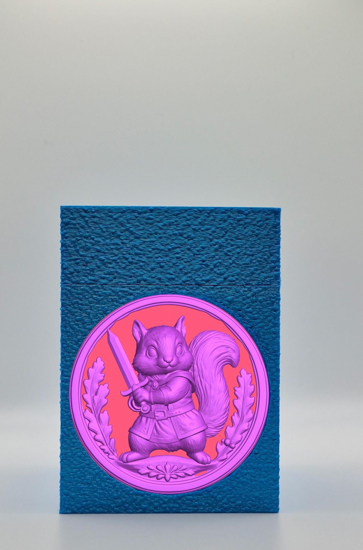 Squirrel Card Box — Blue