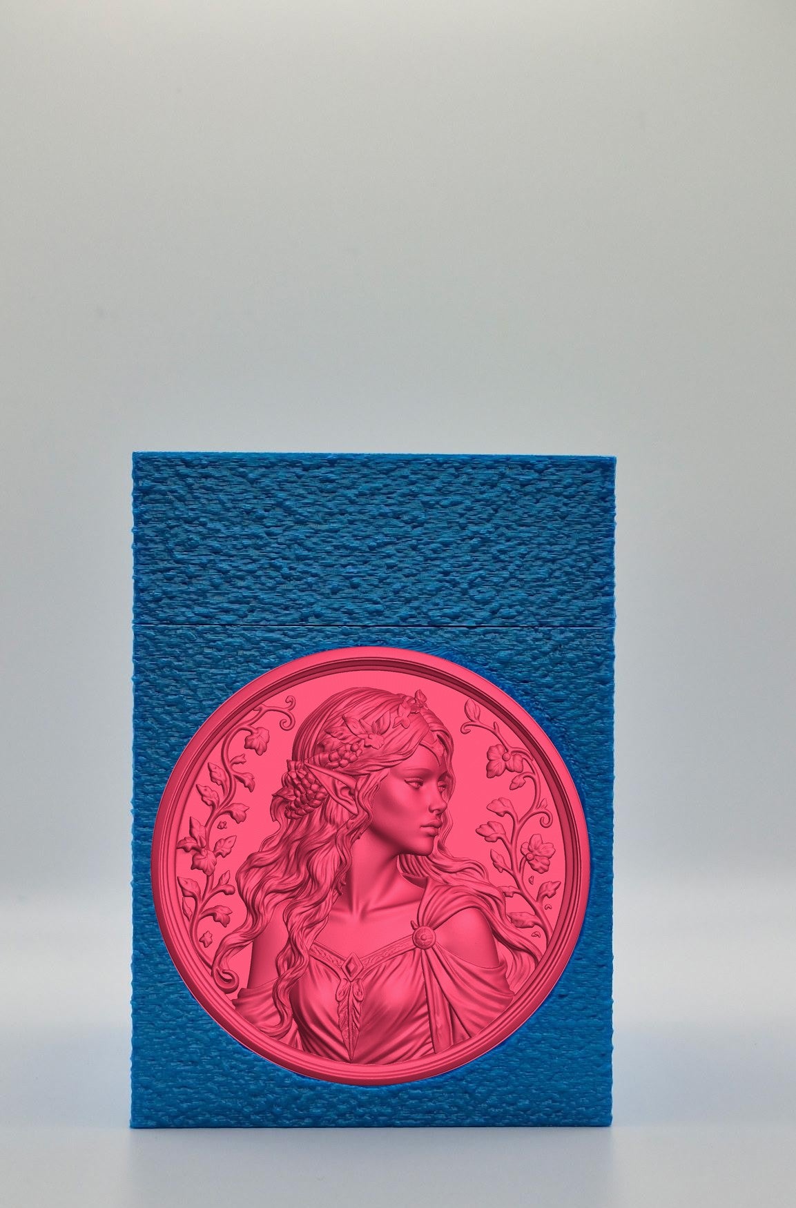 Elf Maiden Card Box — Blue