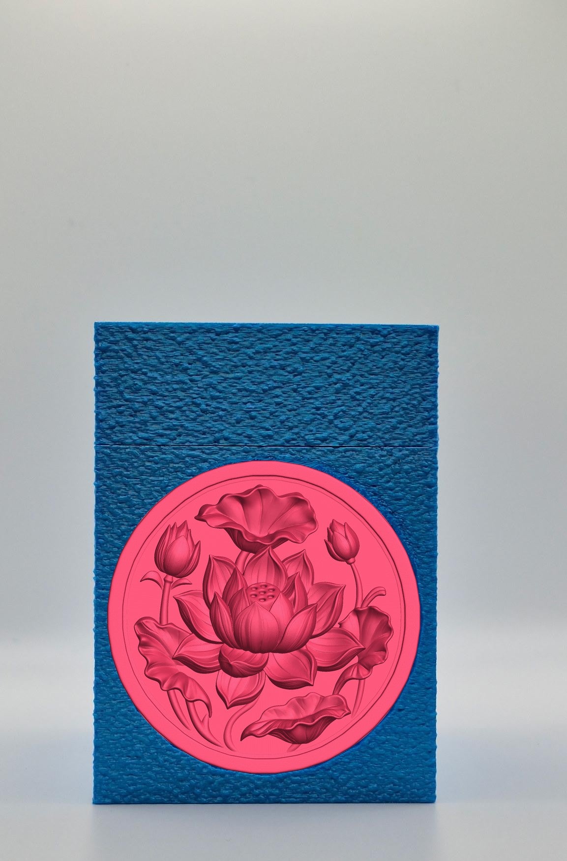 Lotus Card Box — Blue