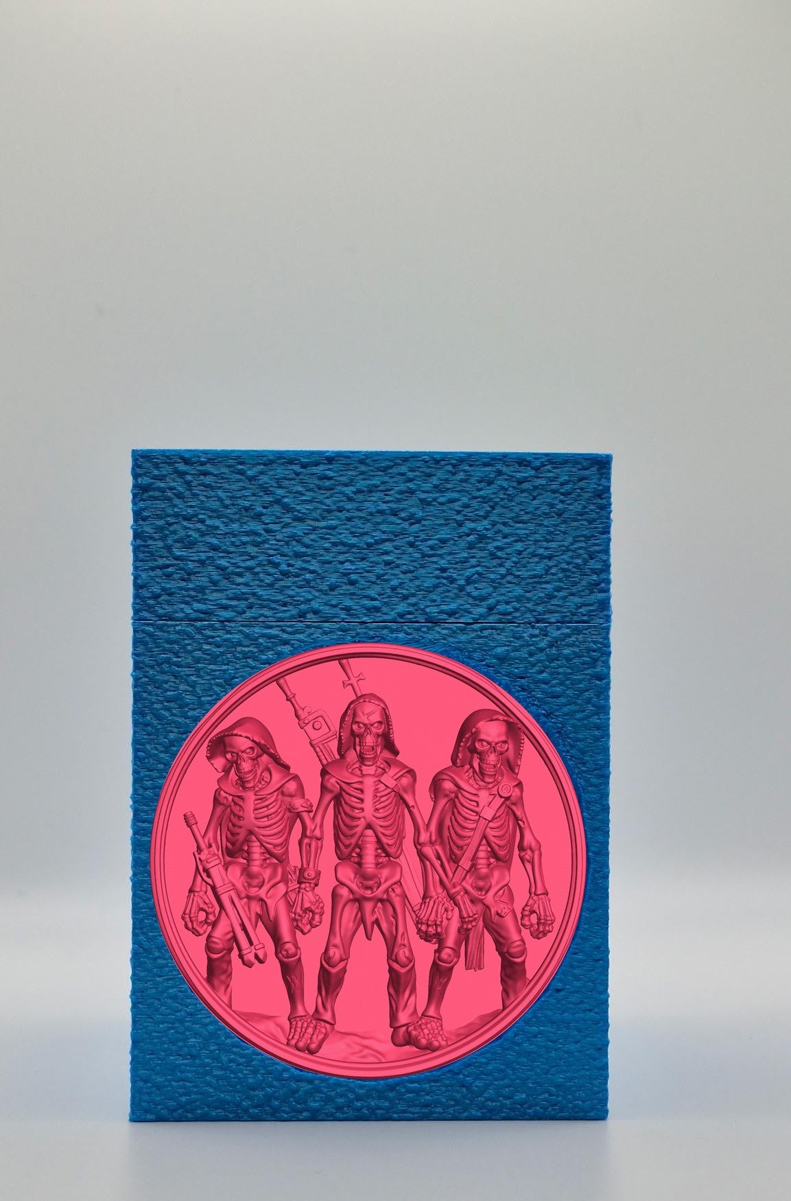 Skeleton Army Card Box — Blue