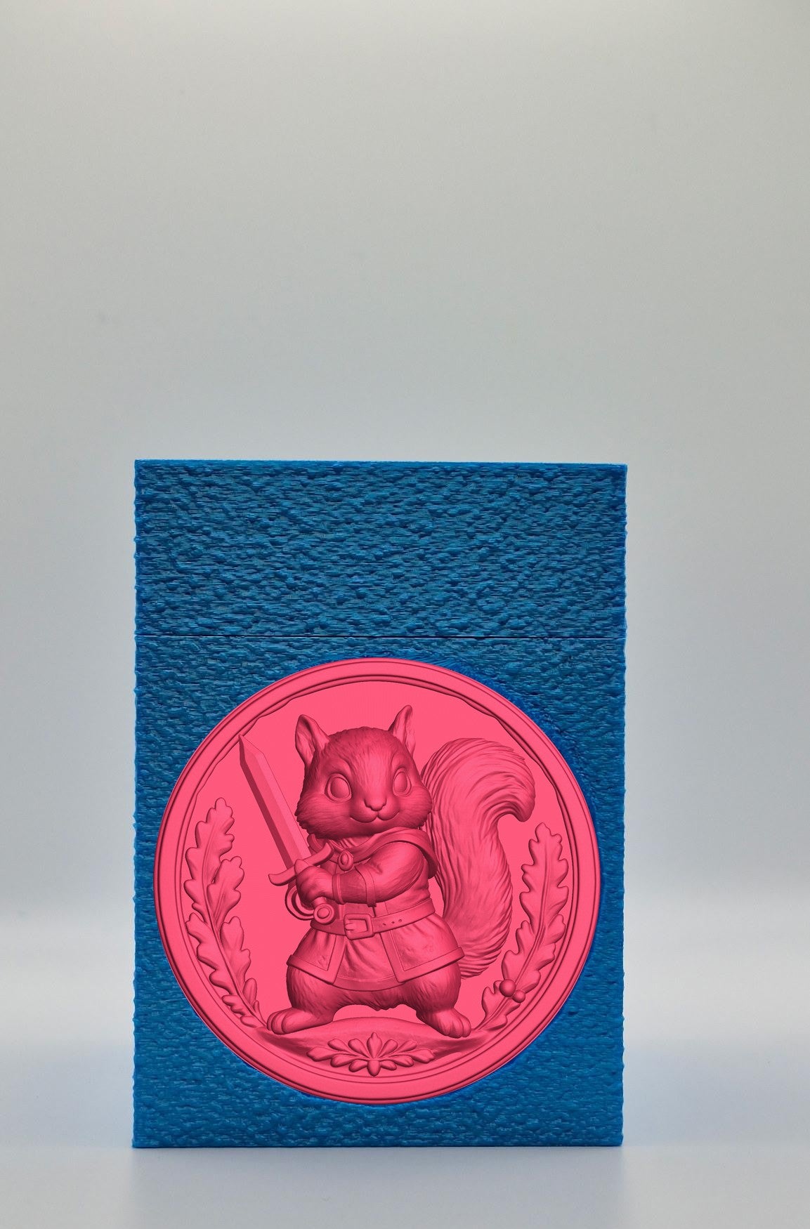 Squirrel Card Box — Blue