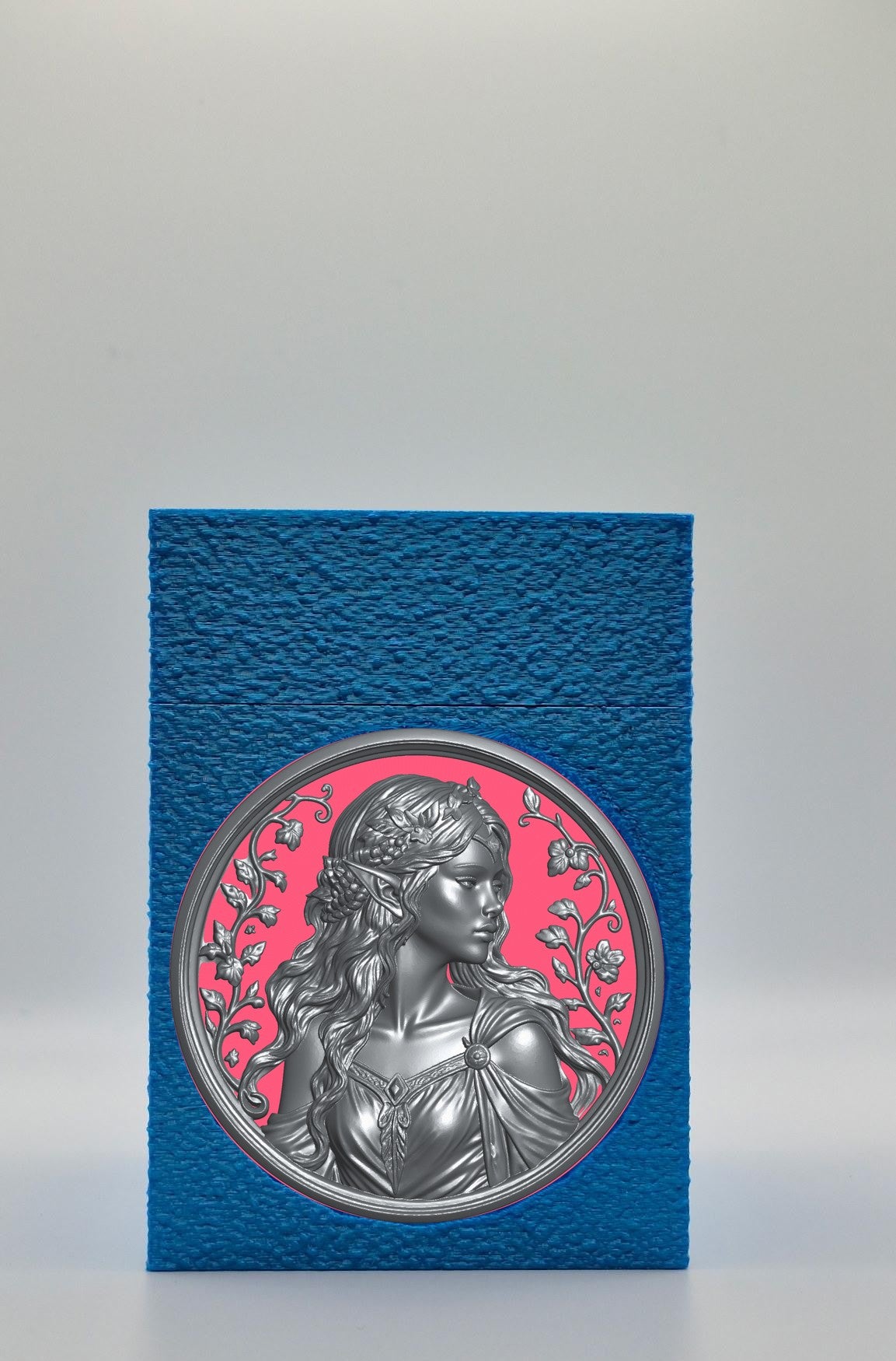 Elf Maiden Card Box — Blue