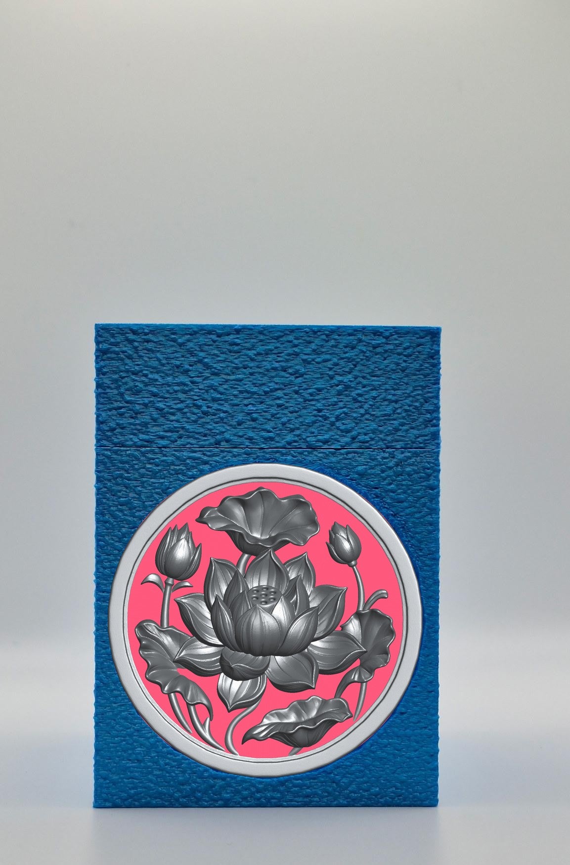 Lotus Card Box — Blue