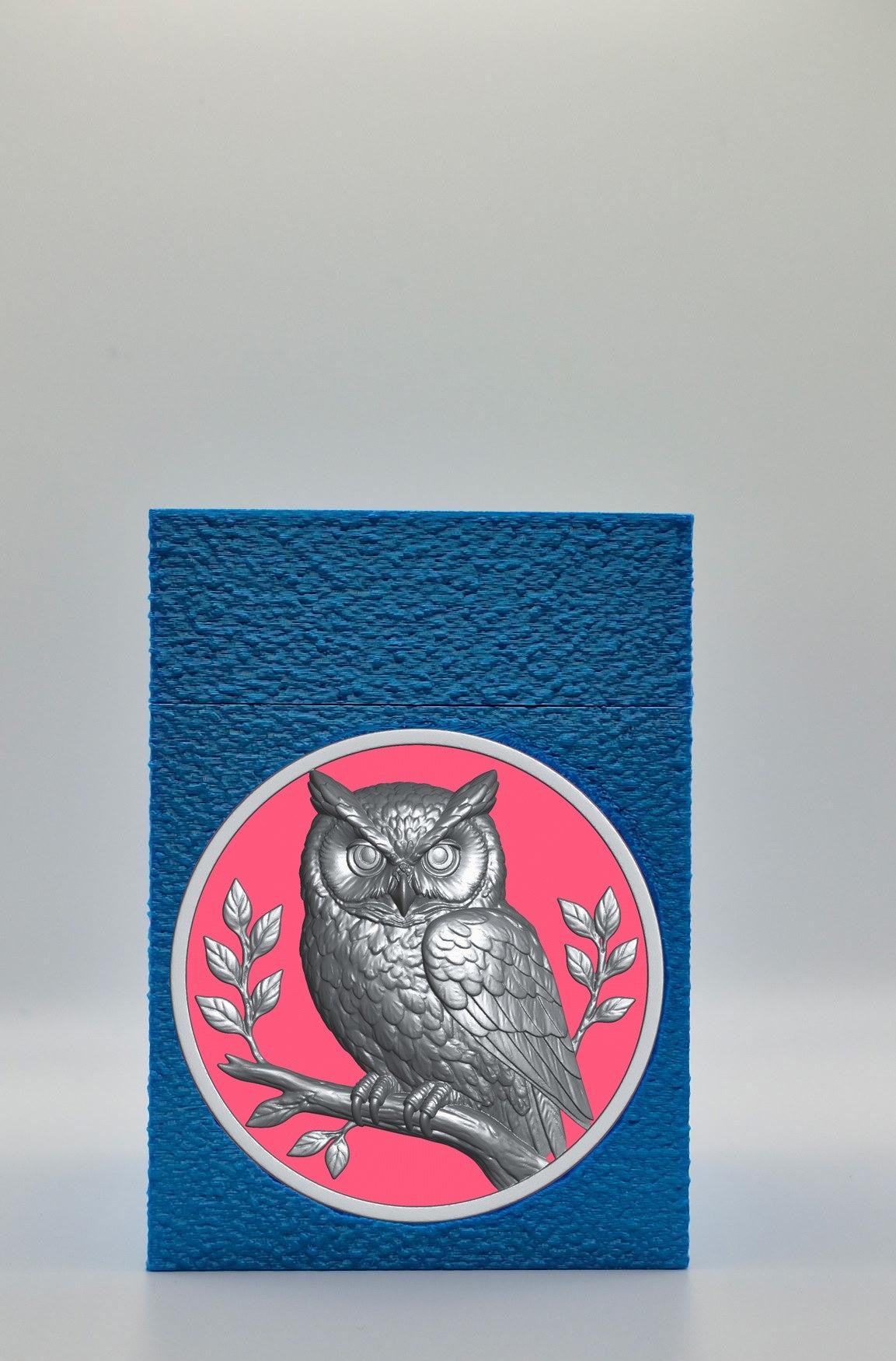 Owl Card Box — Blue