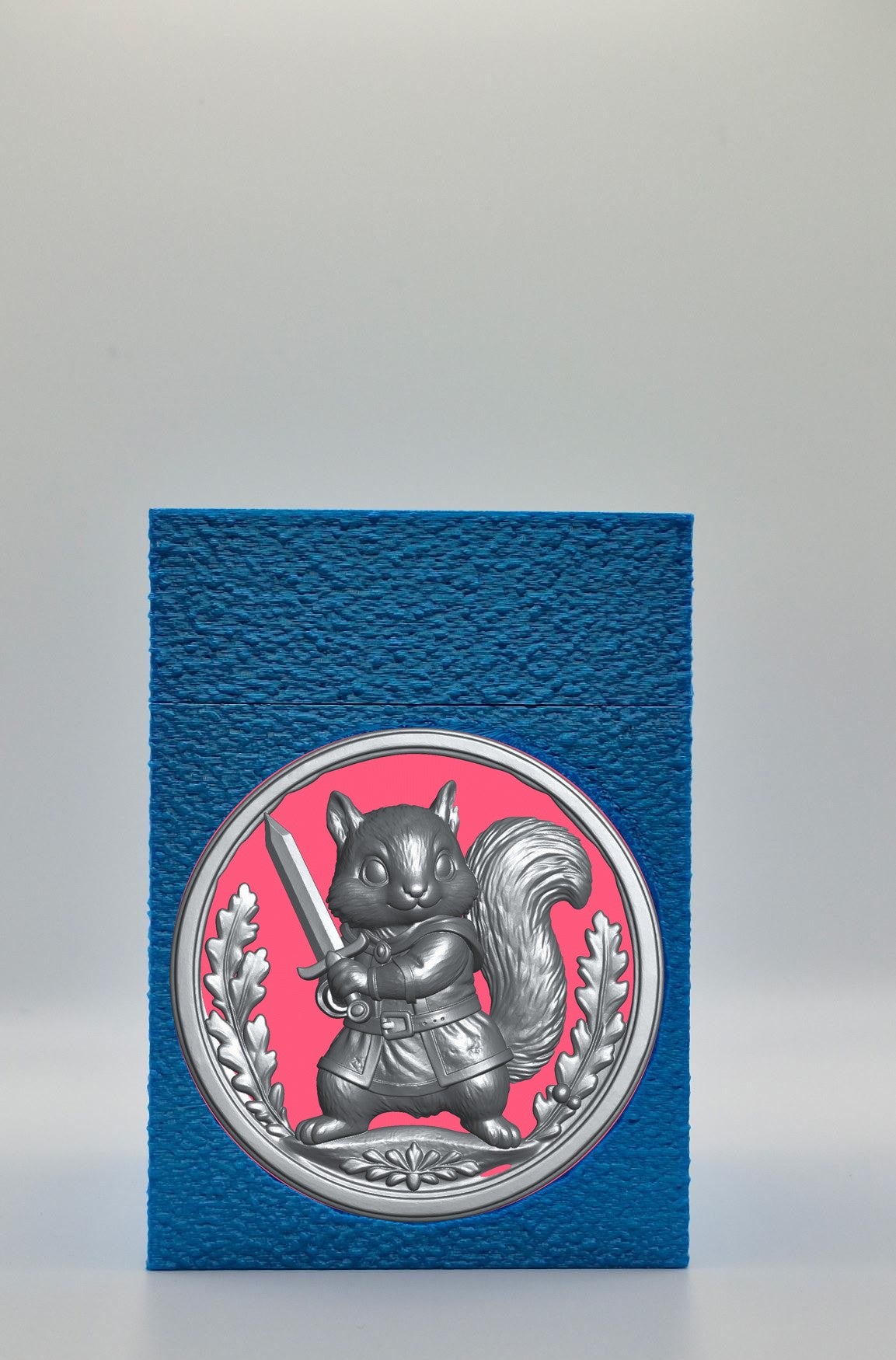Squirrel Card Box — Blue
