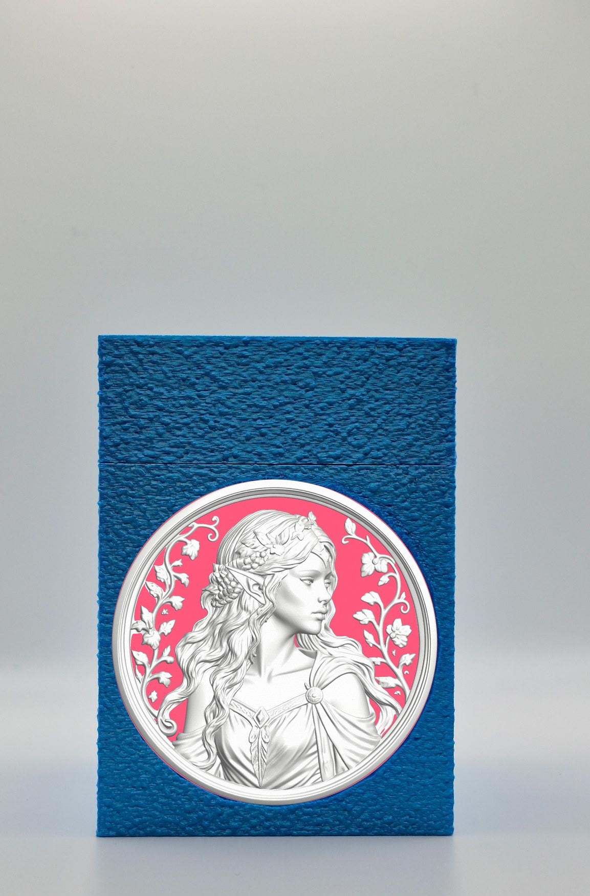 Elf Maiden Card Box — Blue