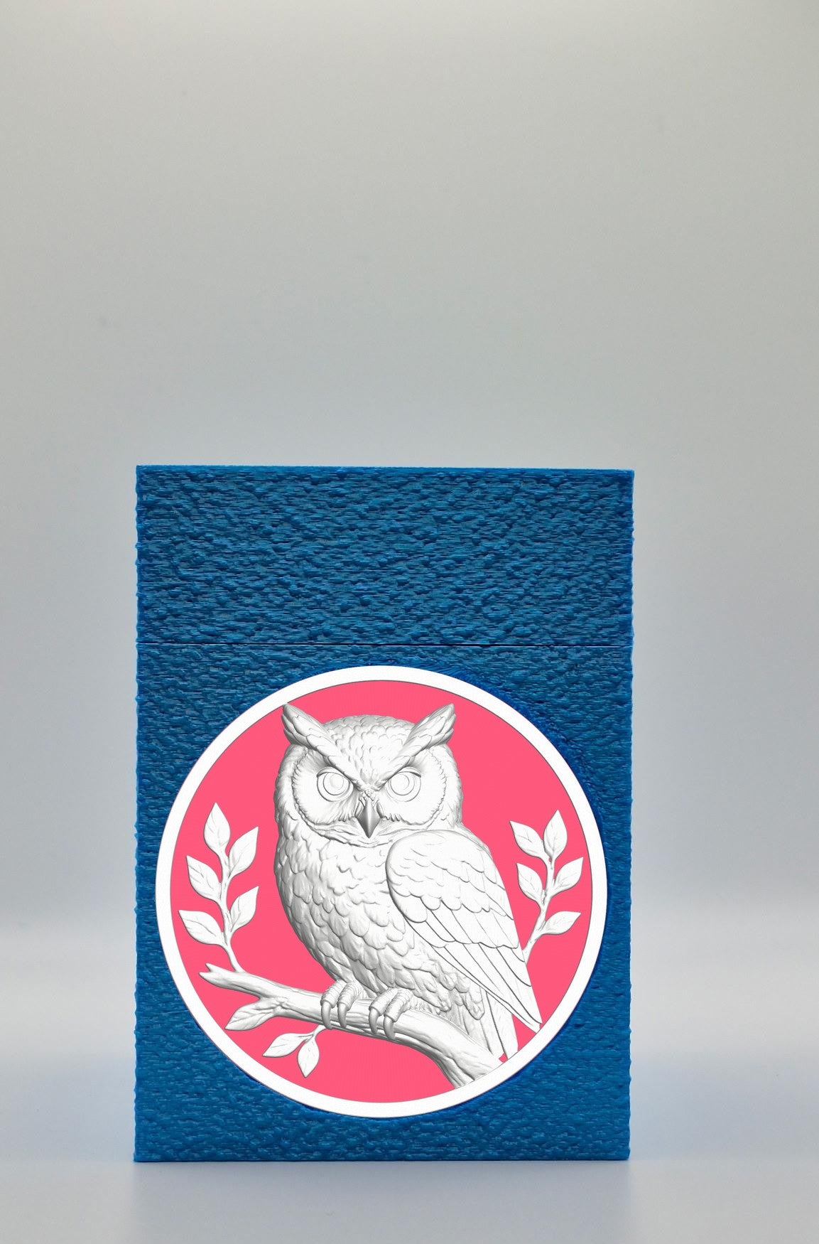 Owl Card Box — Blue