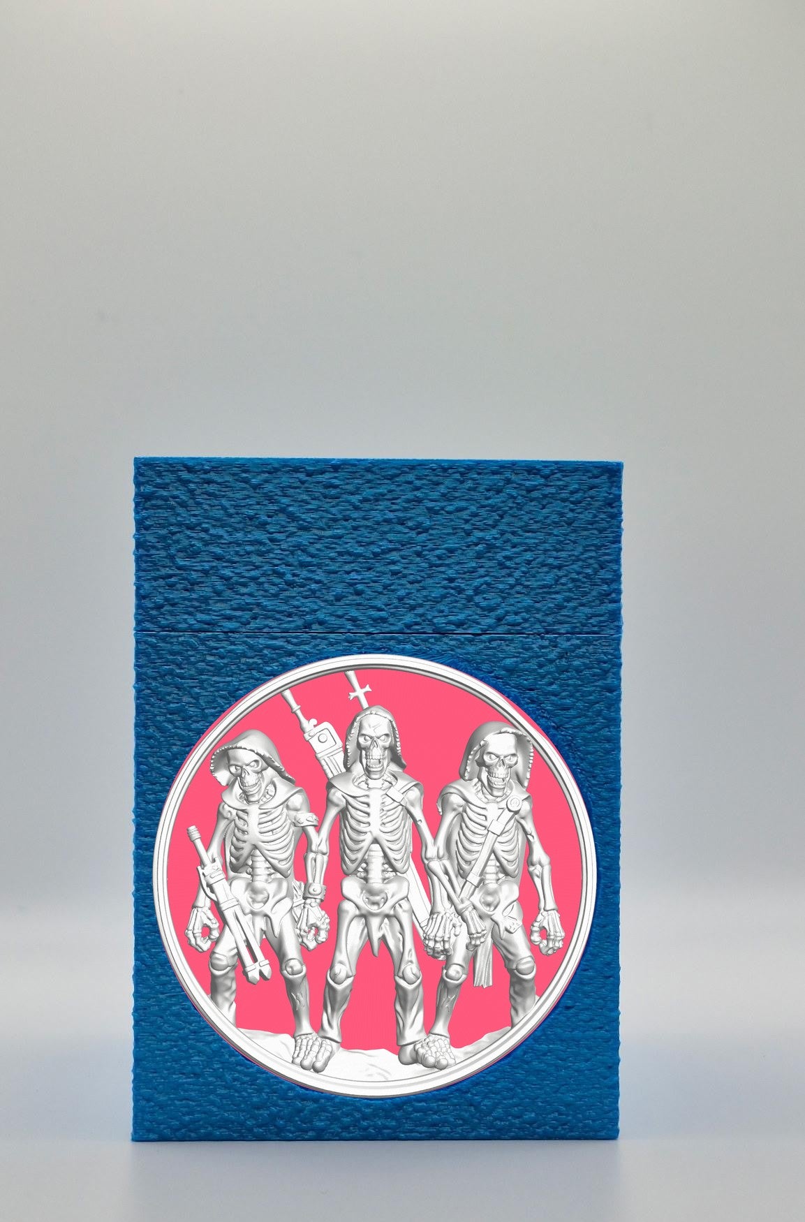 Skeleton Army Card Box — Blue