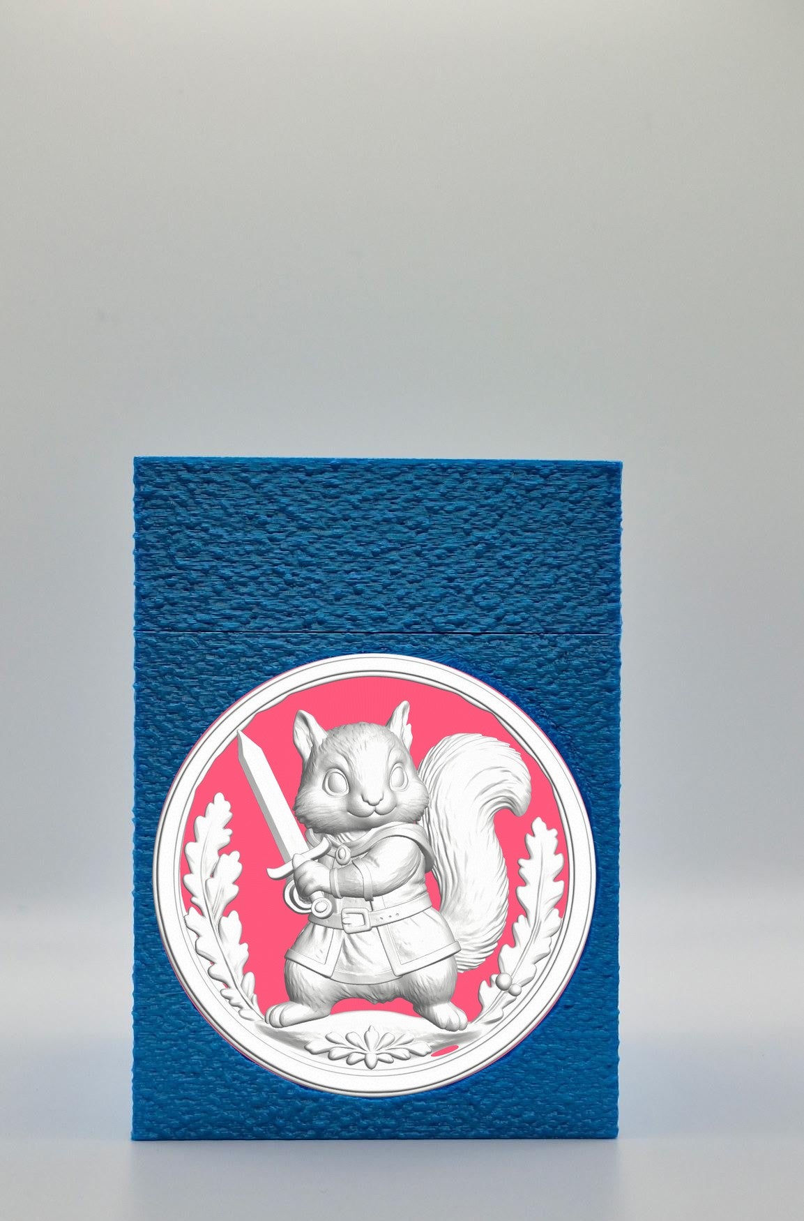 Squirrel Card Box — Blue