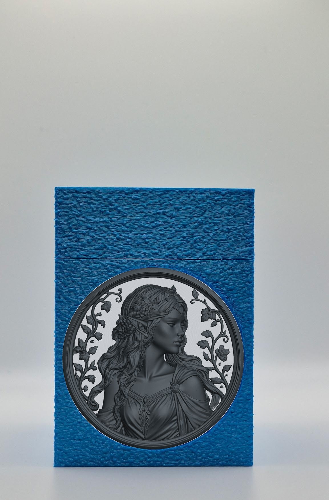 Elf Maiden Card Box — Blue