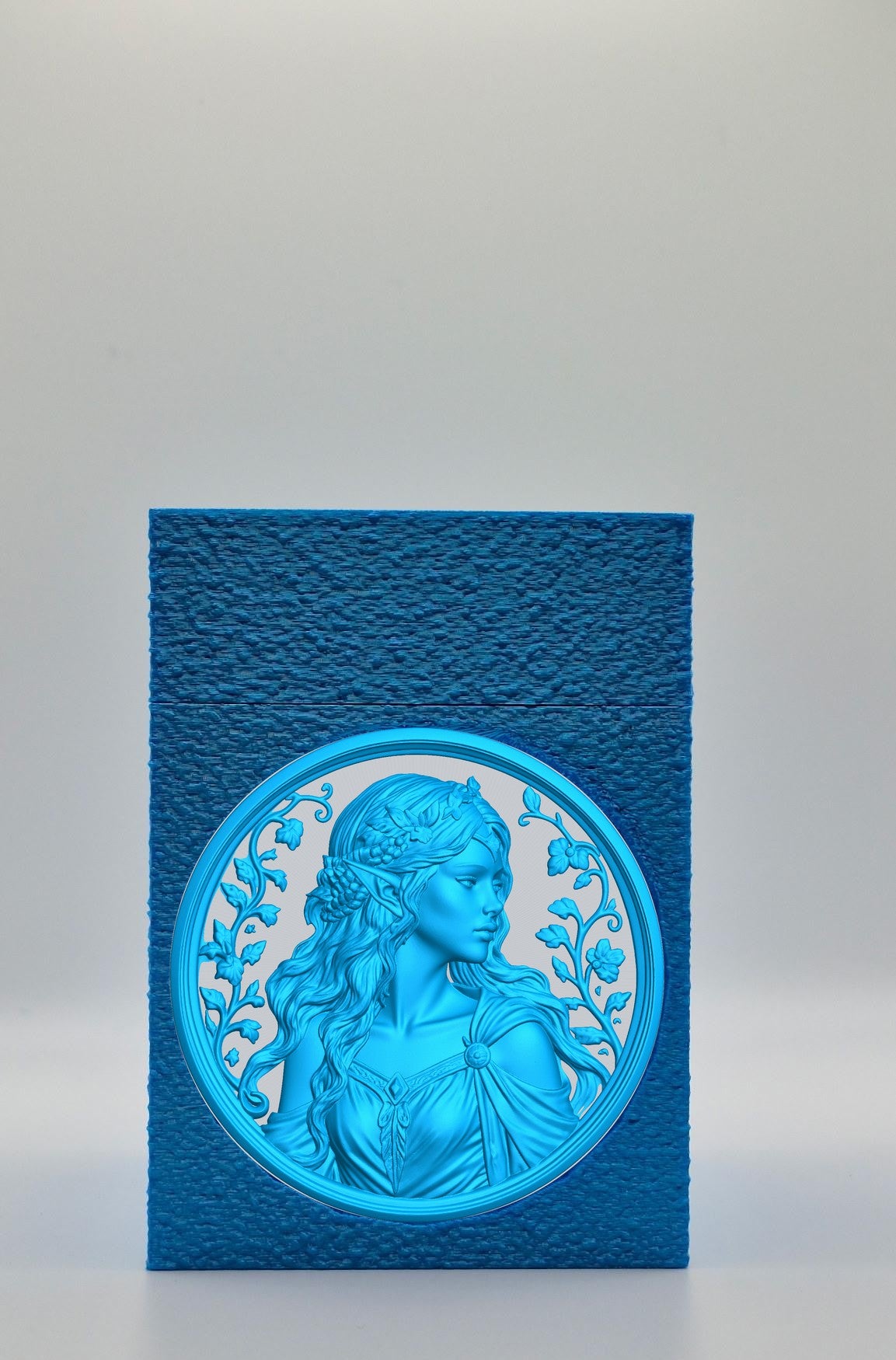 Elf Maiden Card Box — Blue