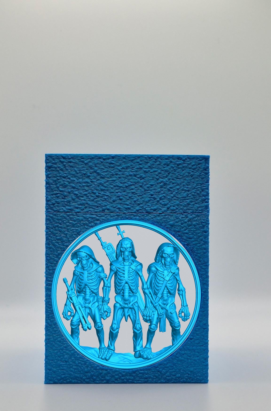Skeleton Army Card Box — Blue