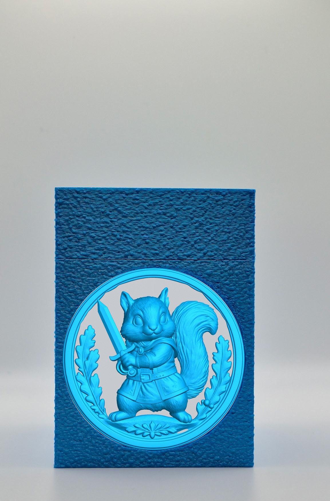 Squirrel Card Box — Blue