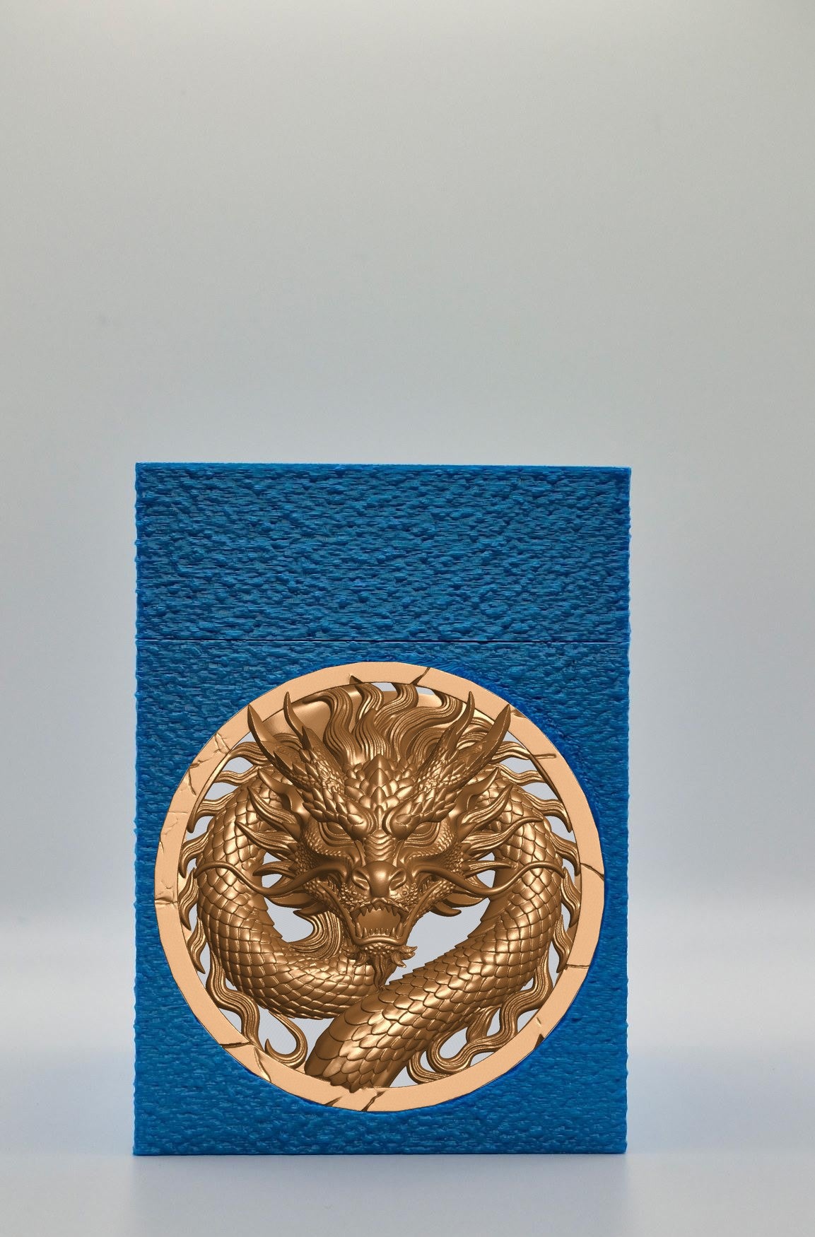 Dragon Card Box — Blue